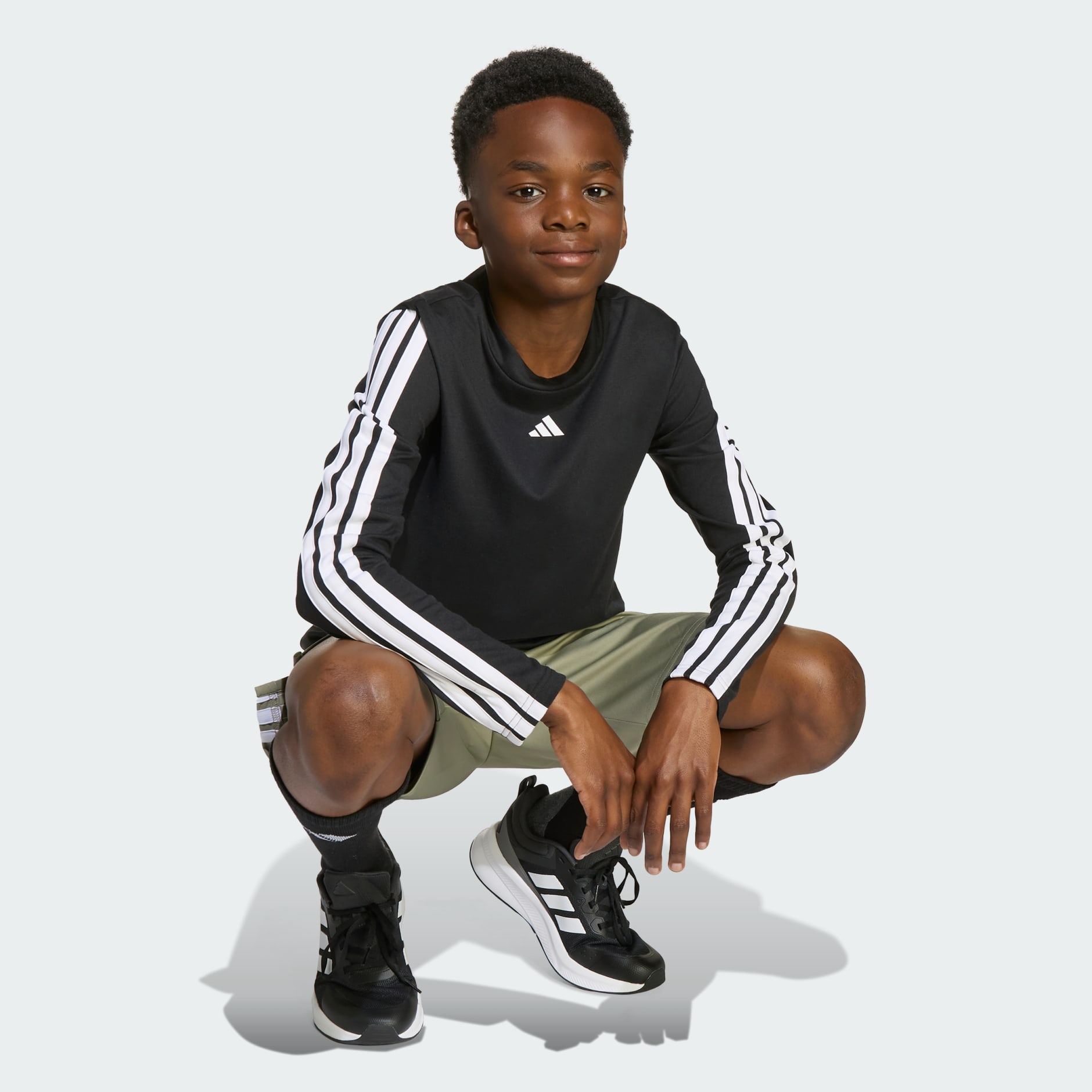 Tricou de antrenament Essentials cu m&acirc;necă lungă pentru copii