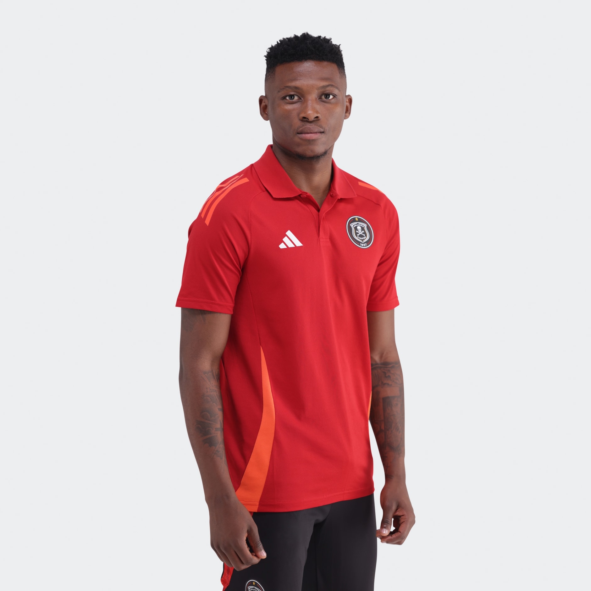 Clothing Orlando Pirates Tiro 24 Polo Top Red Adidas South Africa