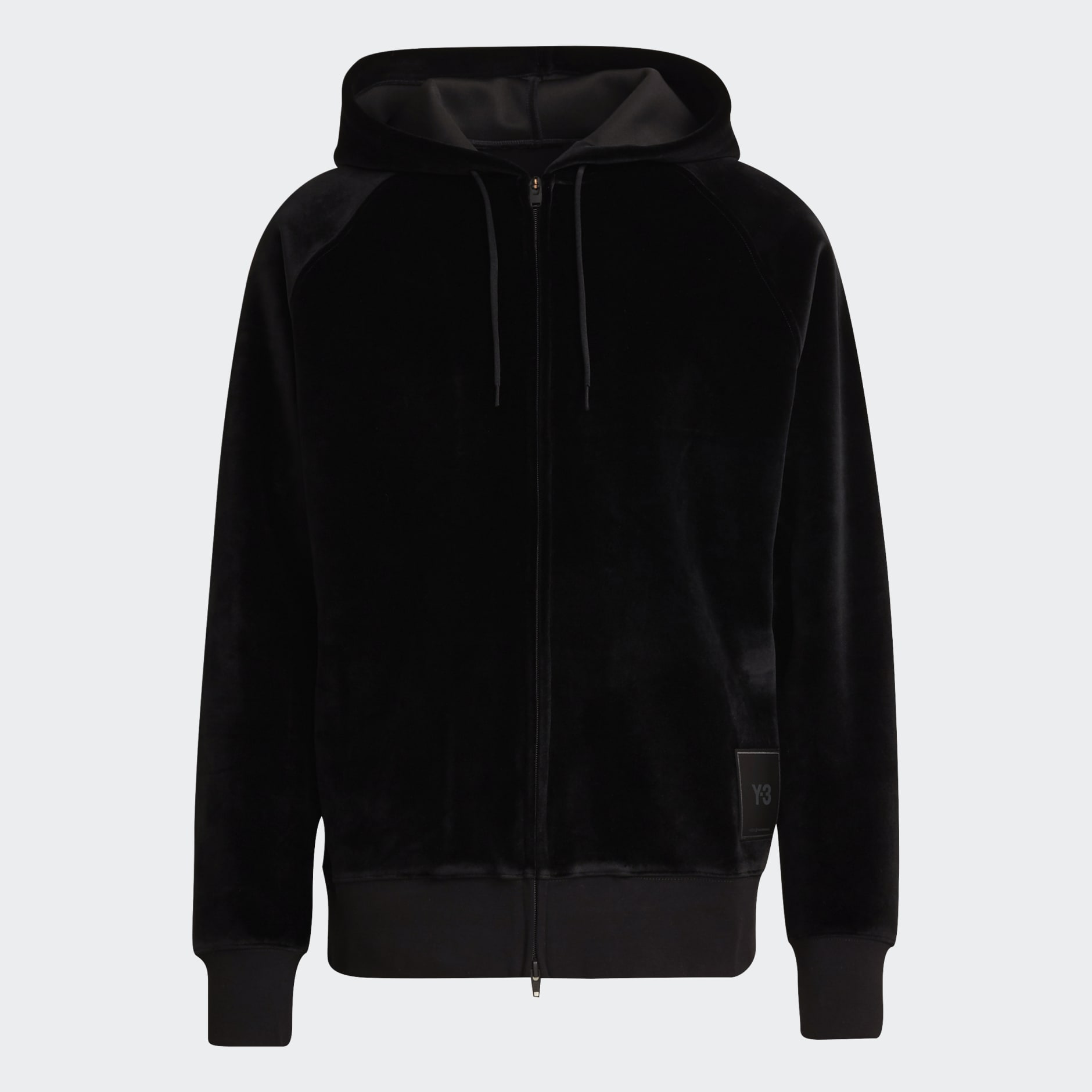 Y-3 Square Velvet Spacer Full-Zip Hoodie