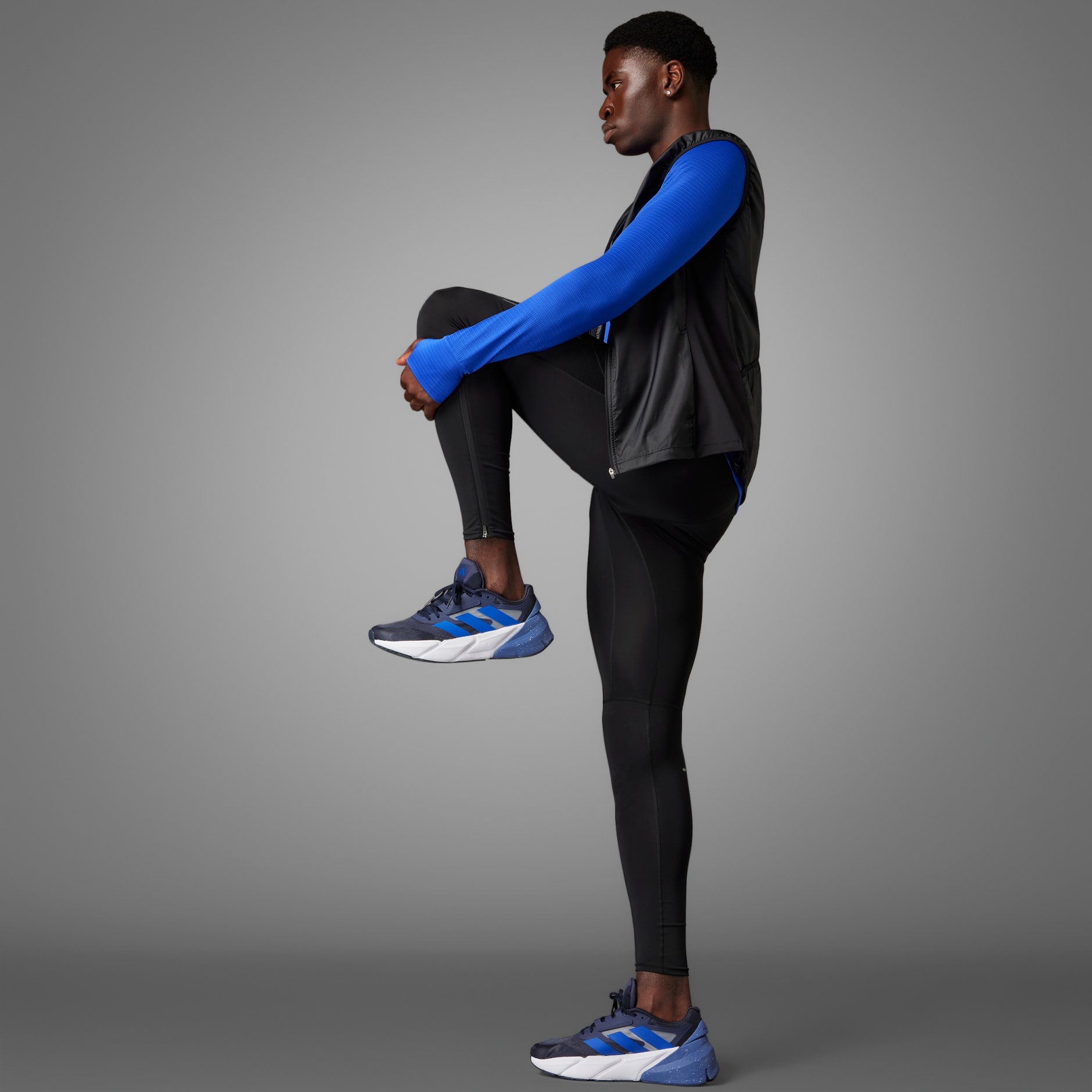adidas Own the Run Leggings - Blue, Men's Running
