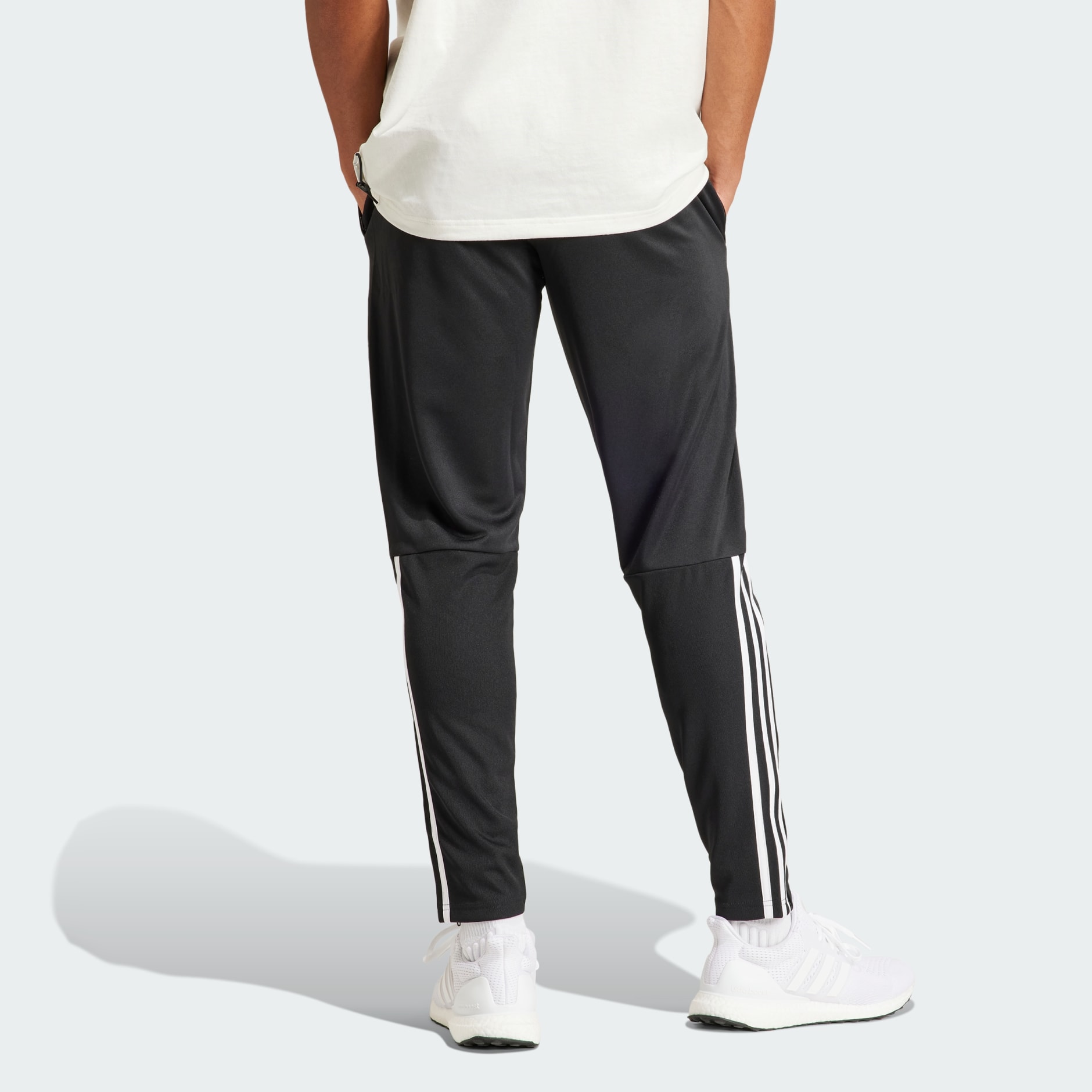 adidas Men's Aeroready Sereno Slim Tapered-Cut 3-stripes Pants