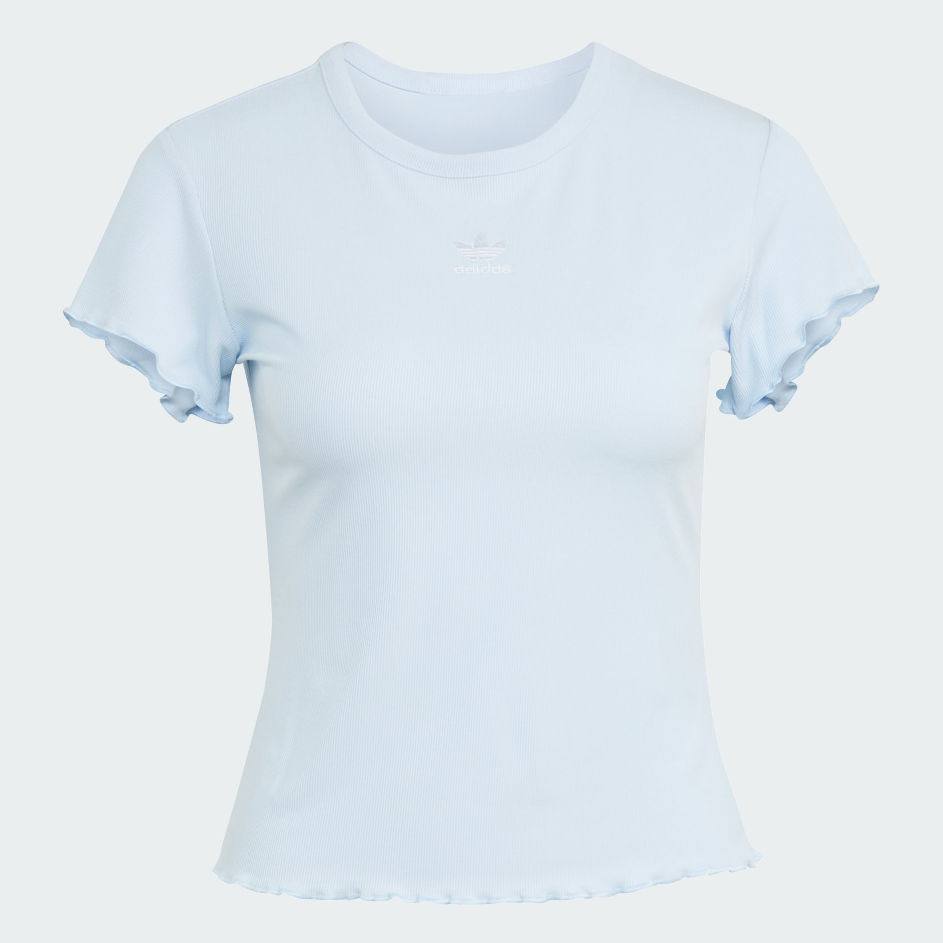 ESSENTIALS SCALLOPED EDGE BABY TEE