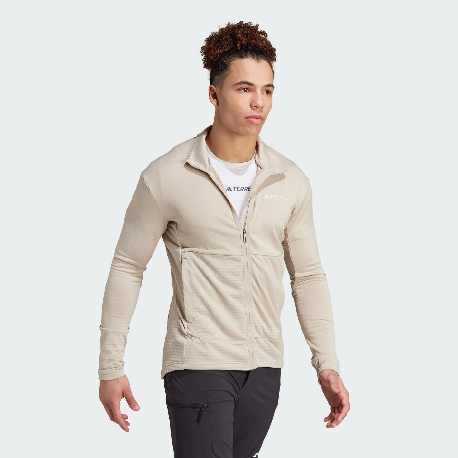 GH Fleece Terrex Multi Beige Jacket adidas - | Full-Zip adidas Light