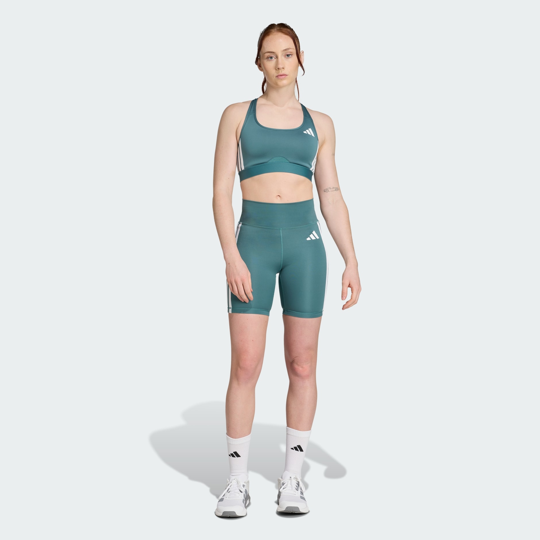 Optime Essentials 3-Stripes Short Leggings