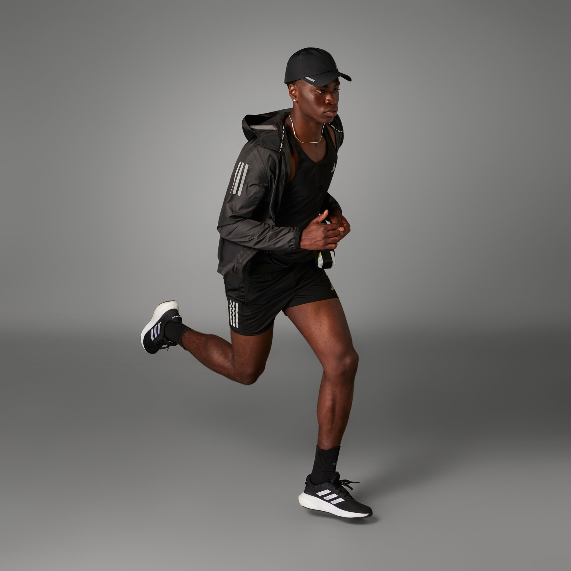 Men's Clothing - Own the Run Shorts - Black | adidas Saudi Arabia
