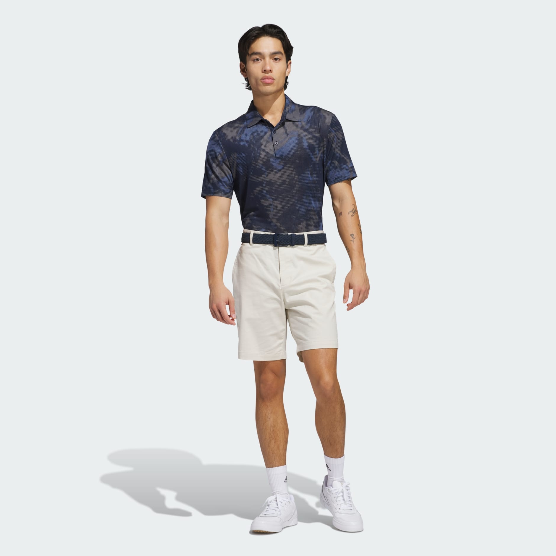 Tricou polo Ultimate365 cu imprimeu și plasă