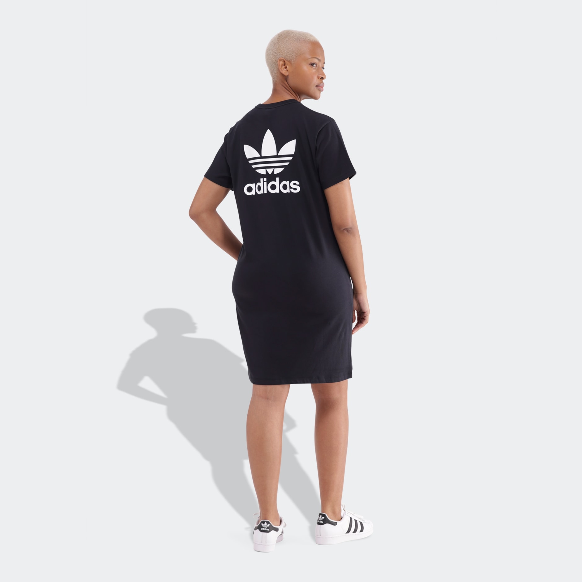 Adidas trefoil crew dress on sale