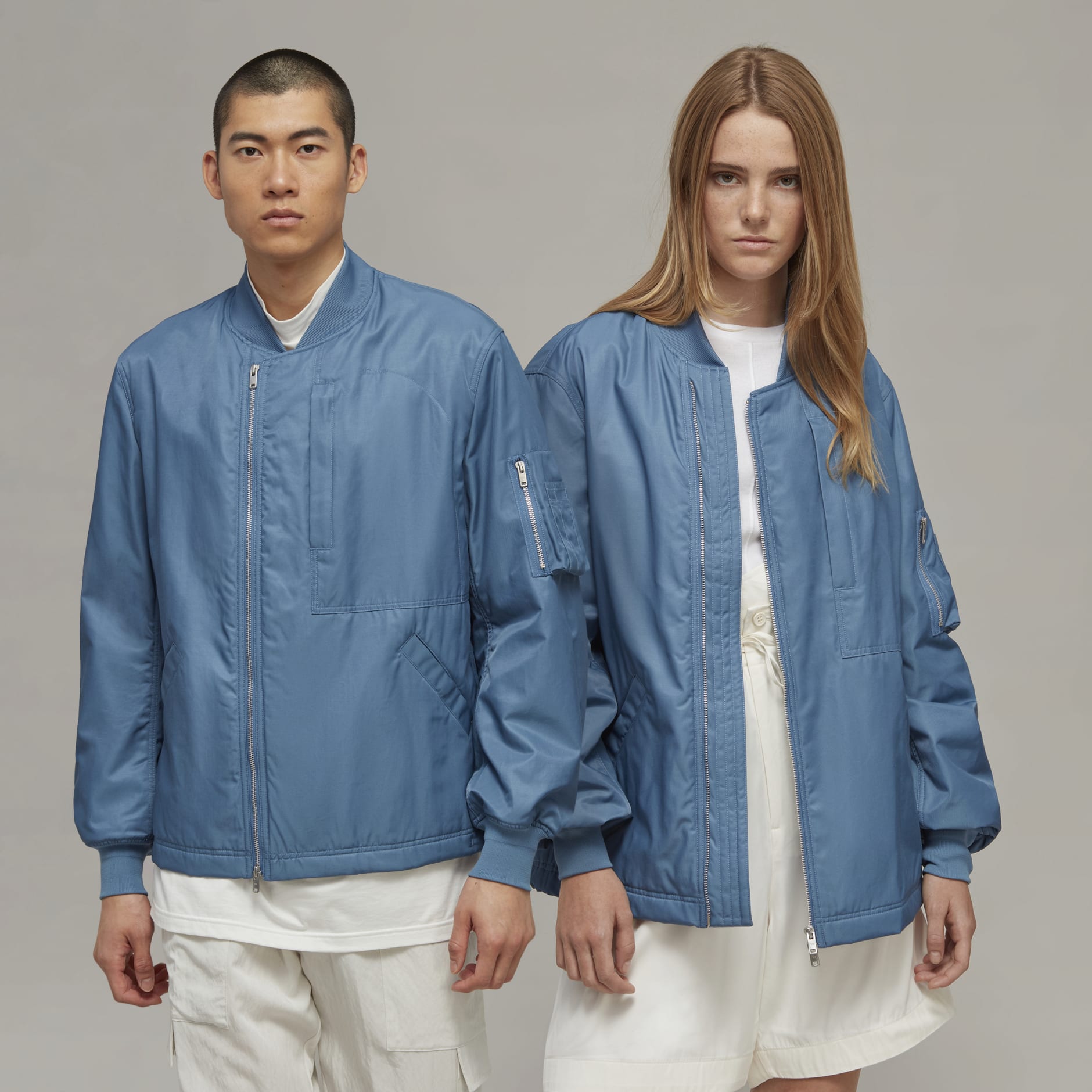 Clothing Y 3 Utility Bomber Jacket Blue adidas Saudi Arabia