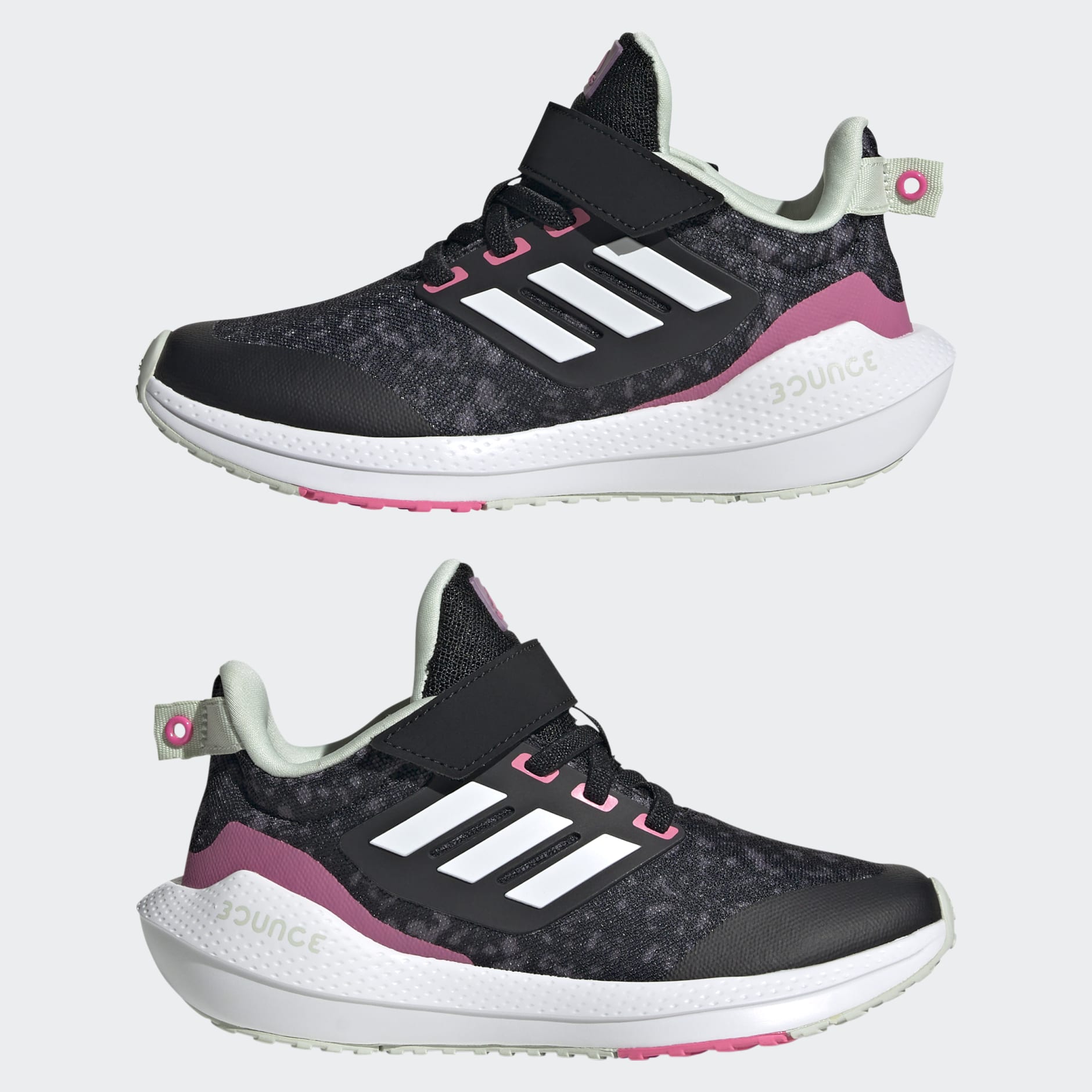 EQ21 Run 2.0 Bounce Sport Running Elastic Lace with Top Strap Shoes