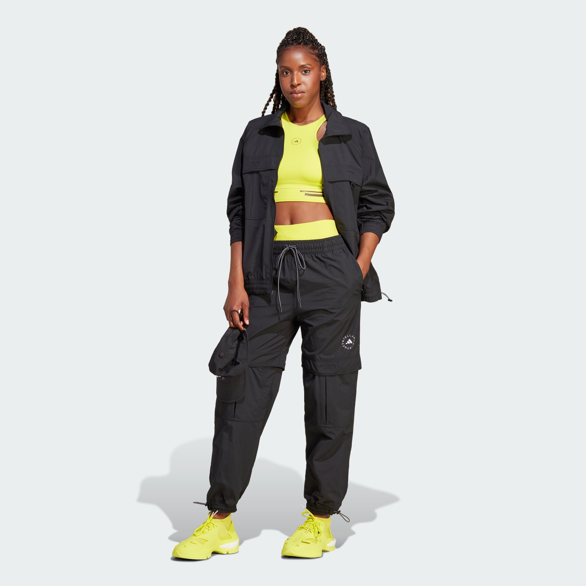 Stella McCartney woven pants  Gym wear for women, Plastic pants, Shiny  clothes