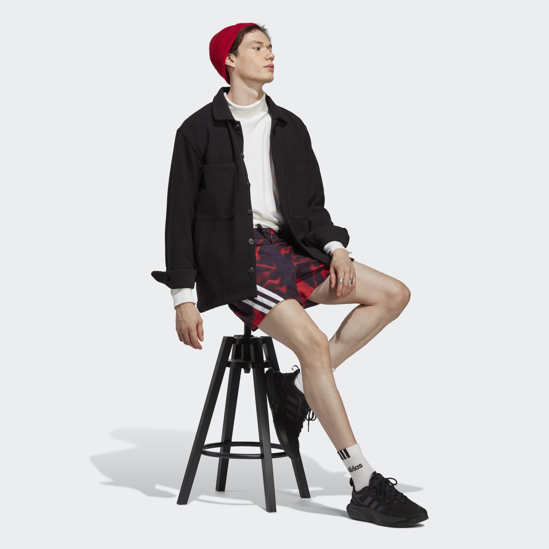 Men's Clothing - Future Icons Allover Print Shorts - Red | adidas 