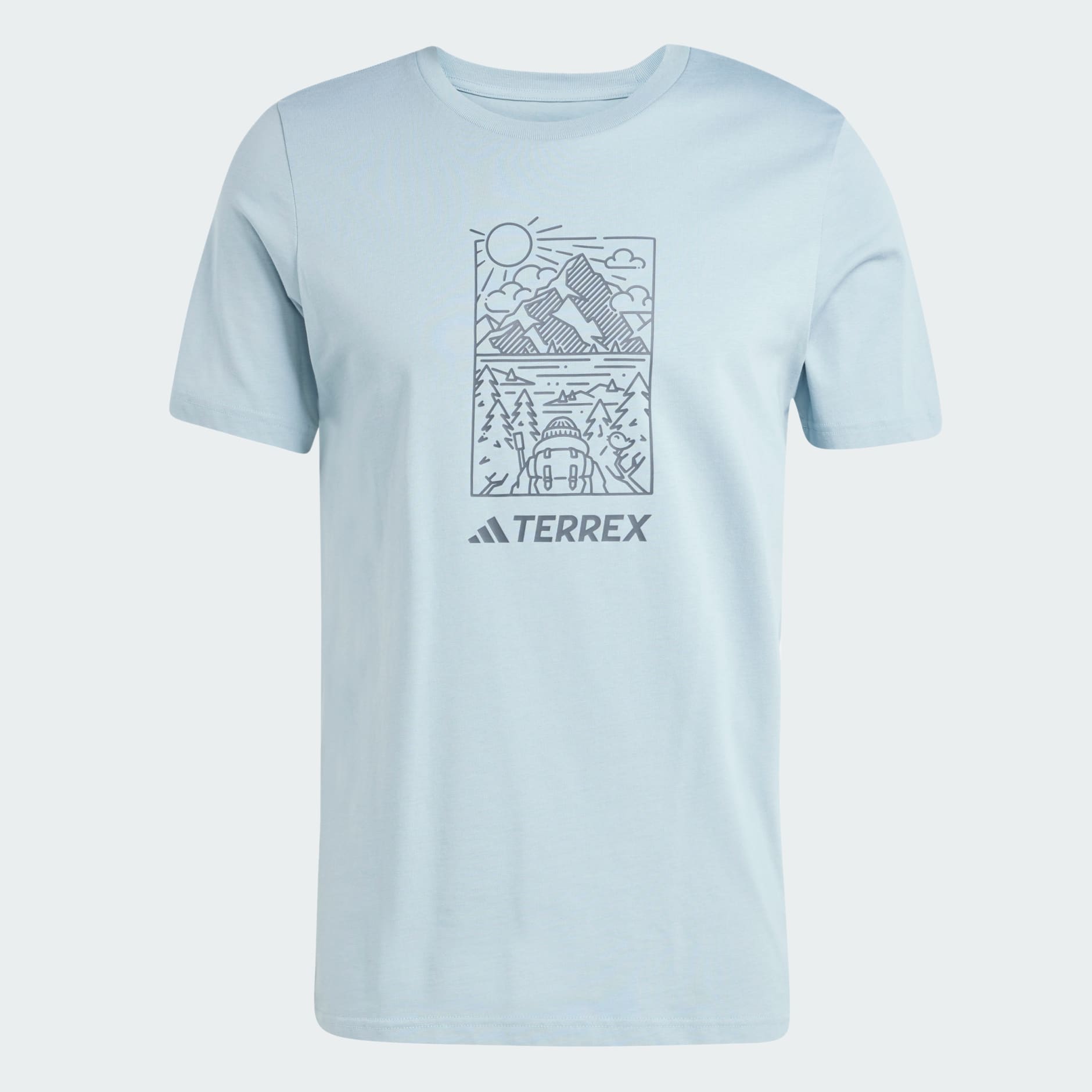 ★adidas★ TERREX Graphic Tee JN4265 Clothing - Terrex Graphic Tee - Grey | adidas Oman