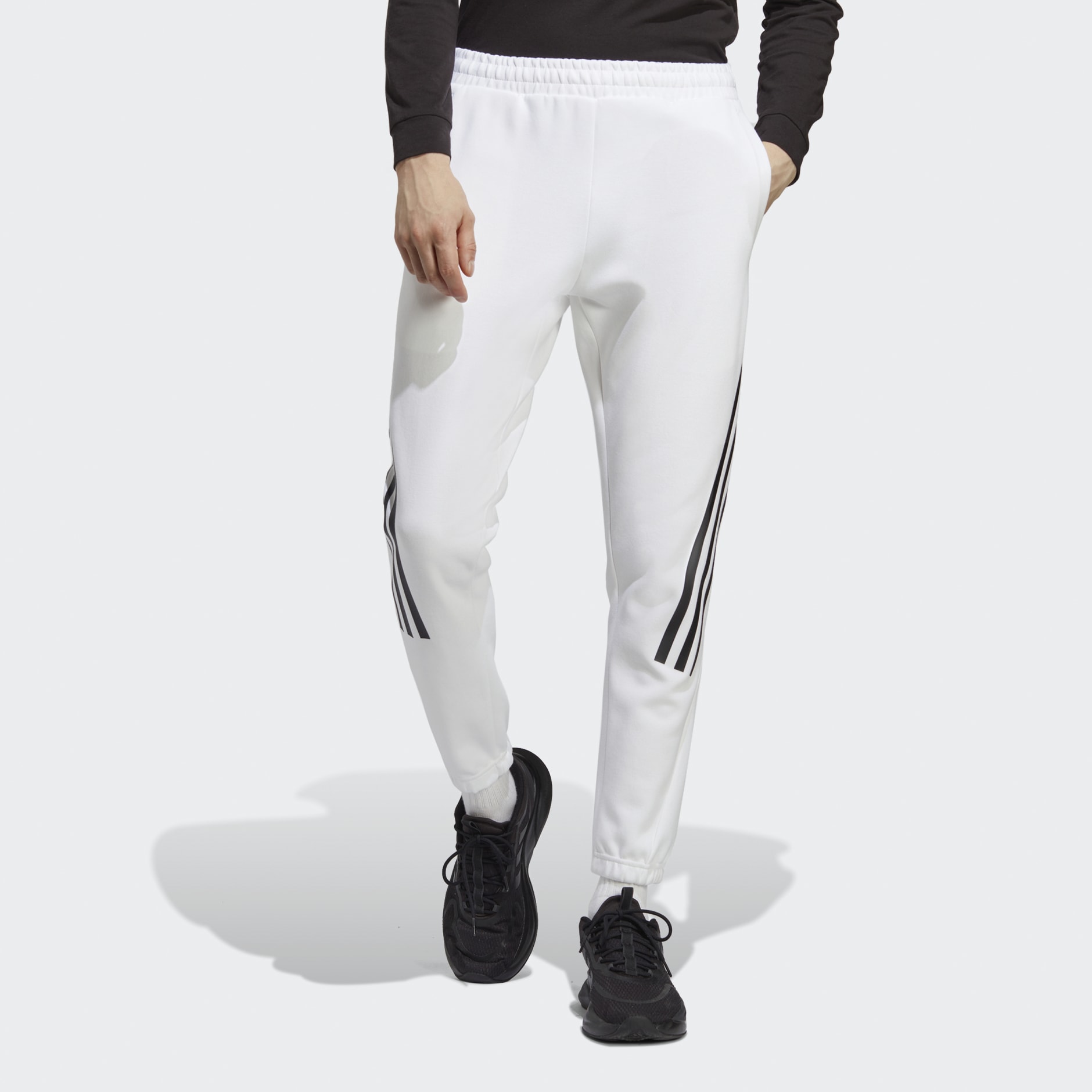 All white 2025 adidas pants