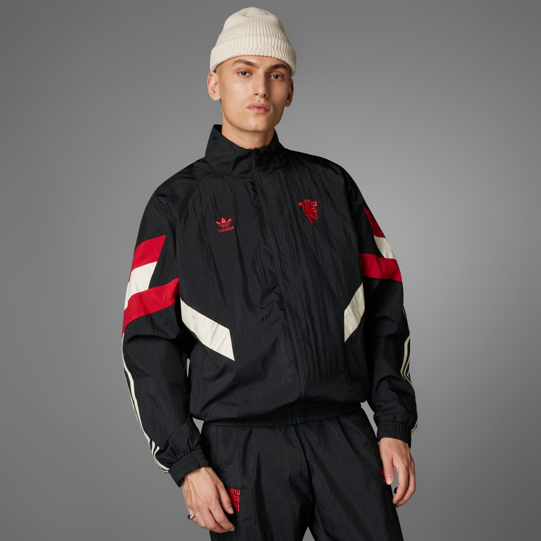 adidas Manchester United Originals Track Top - Black | adidas KE