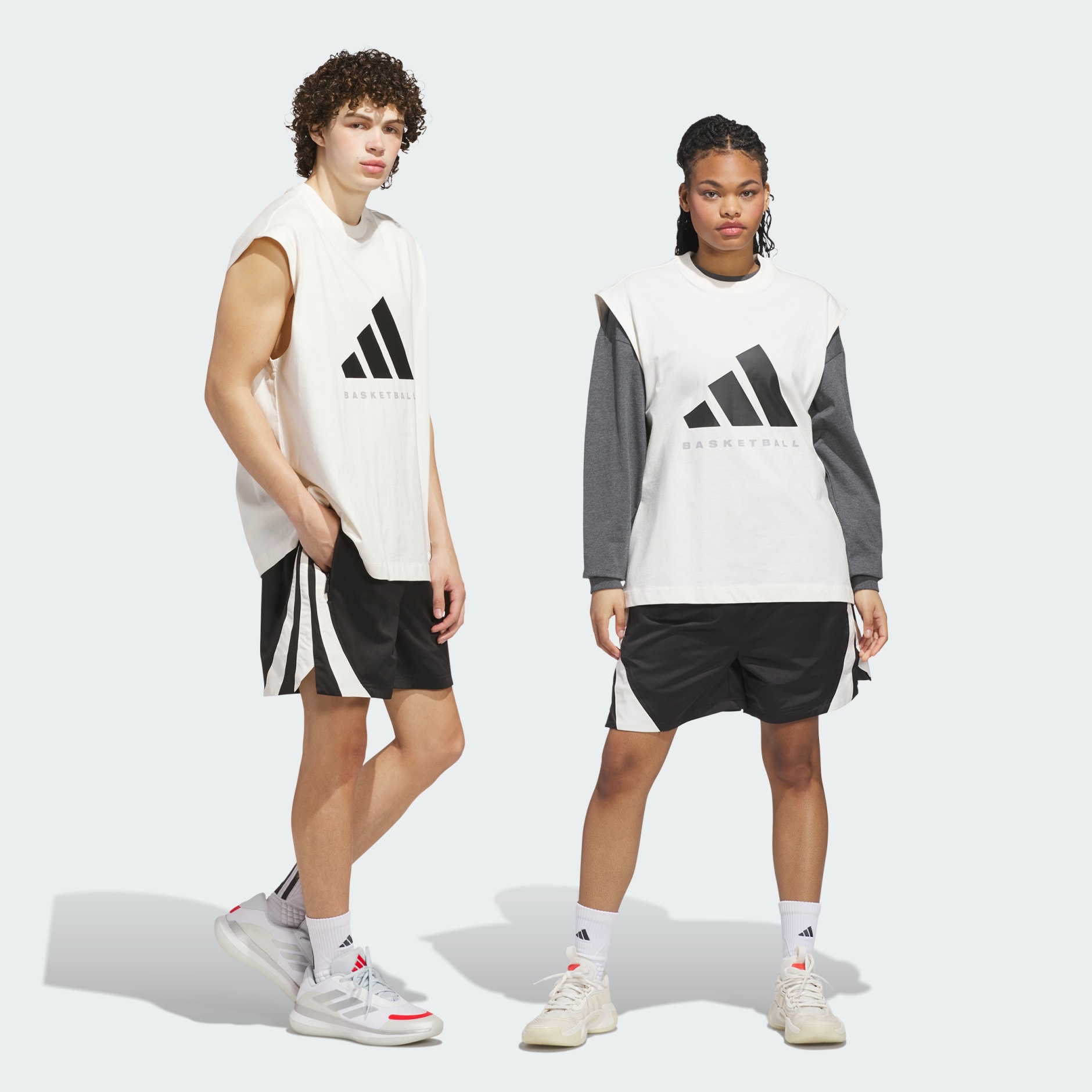 شورت adidas Basketball Woven 3-Stripes (للجنسين)