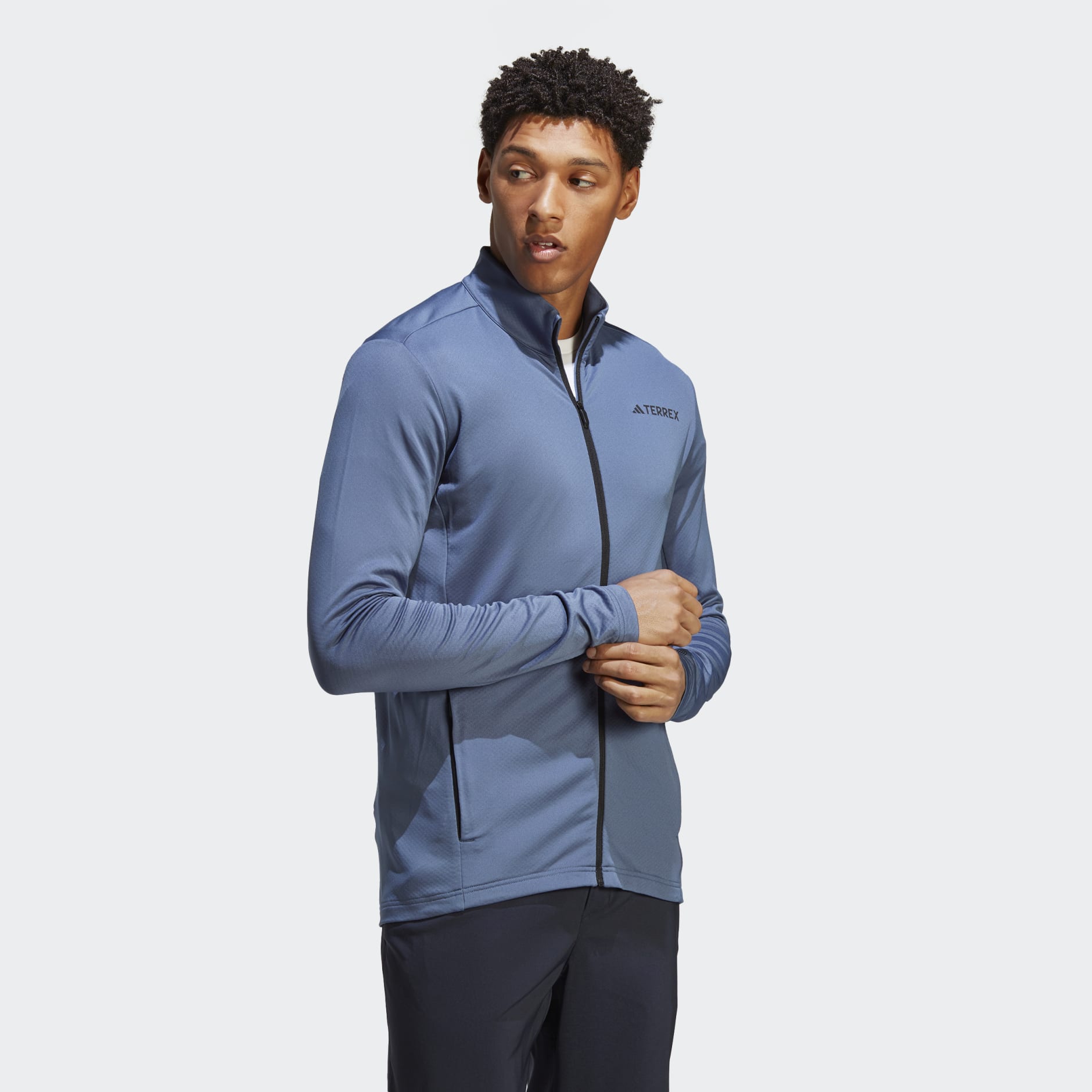 Clothing - Terrex Multi Full-Zip Fleece Jacket - Blue | adidas South Africa