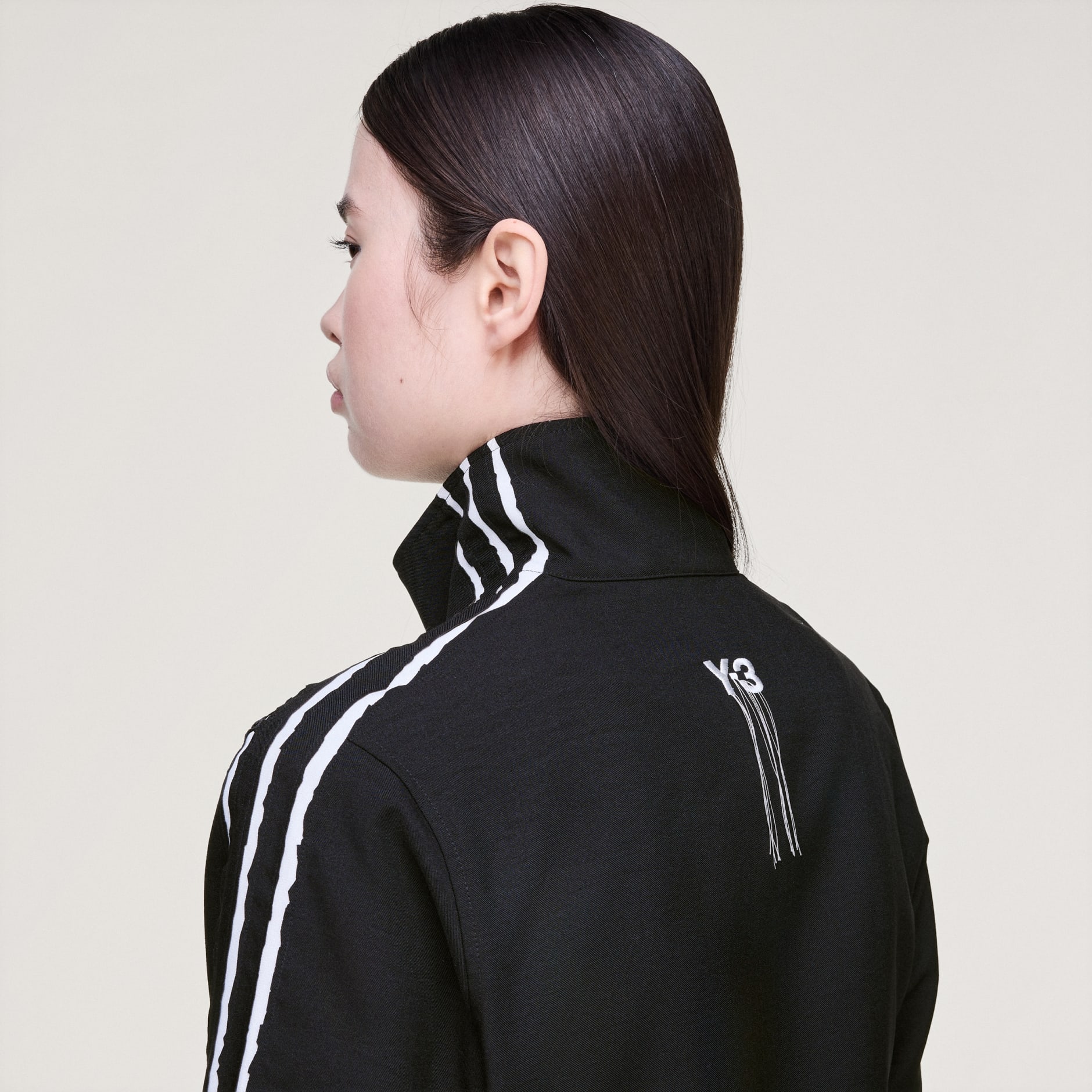 GORNJI DIO TRENIRKE NEOBRAĐENIH RUBOVA Y-3 SPORT UNIFORM 3 STRIPES
