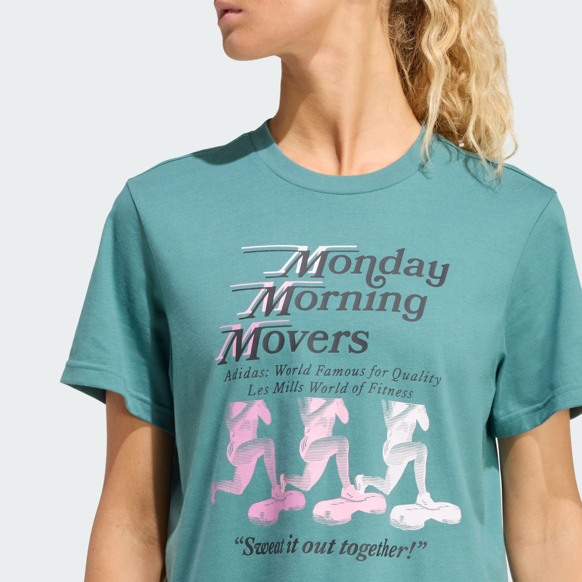 Tricou cu elemente grafice LES MILLS MOVERS