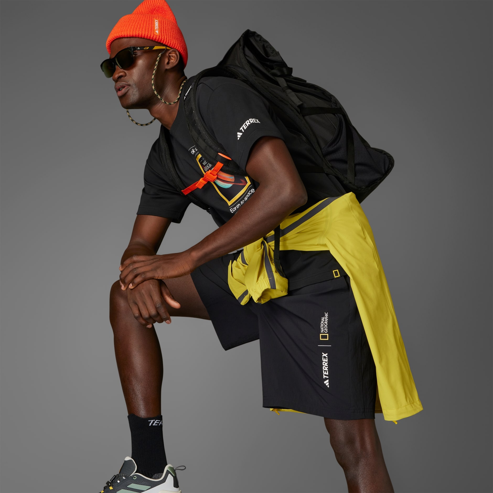 adidas National Geographic UF AEROREADY 圖案 T 恤