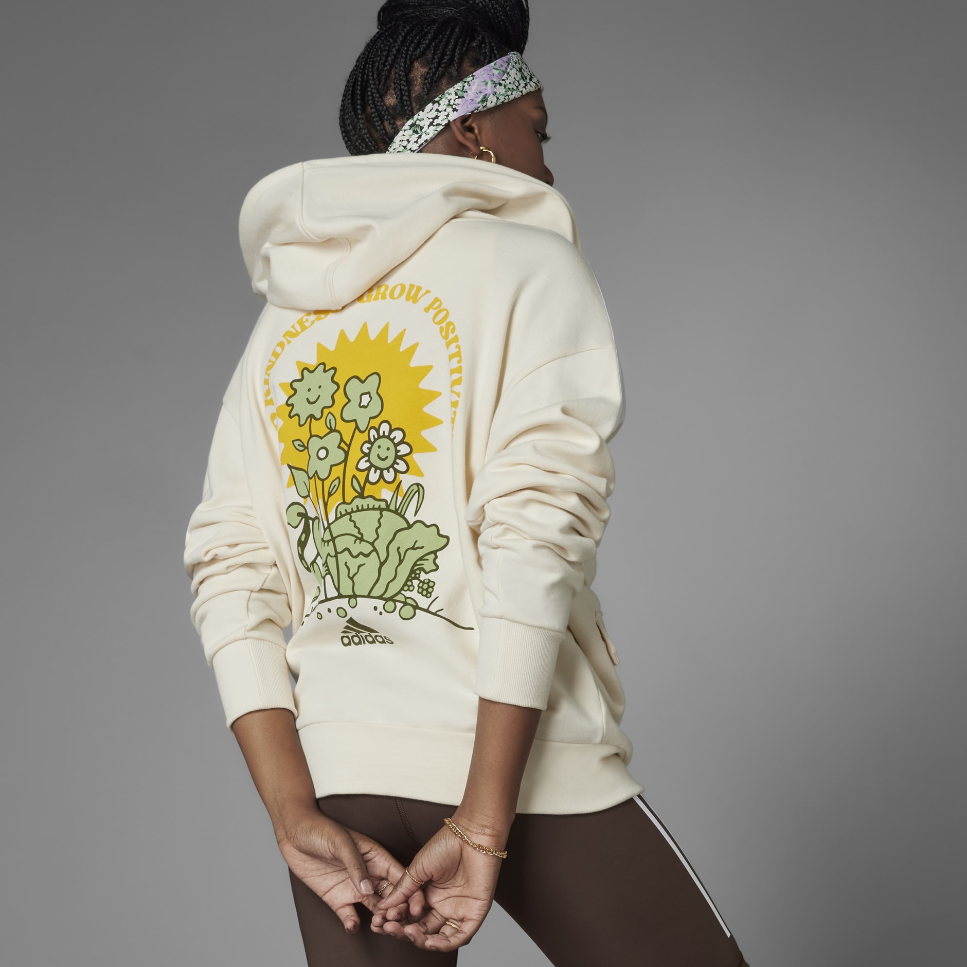 Grow Positivity Full-Zip Hoodie (Gender Neutral)