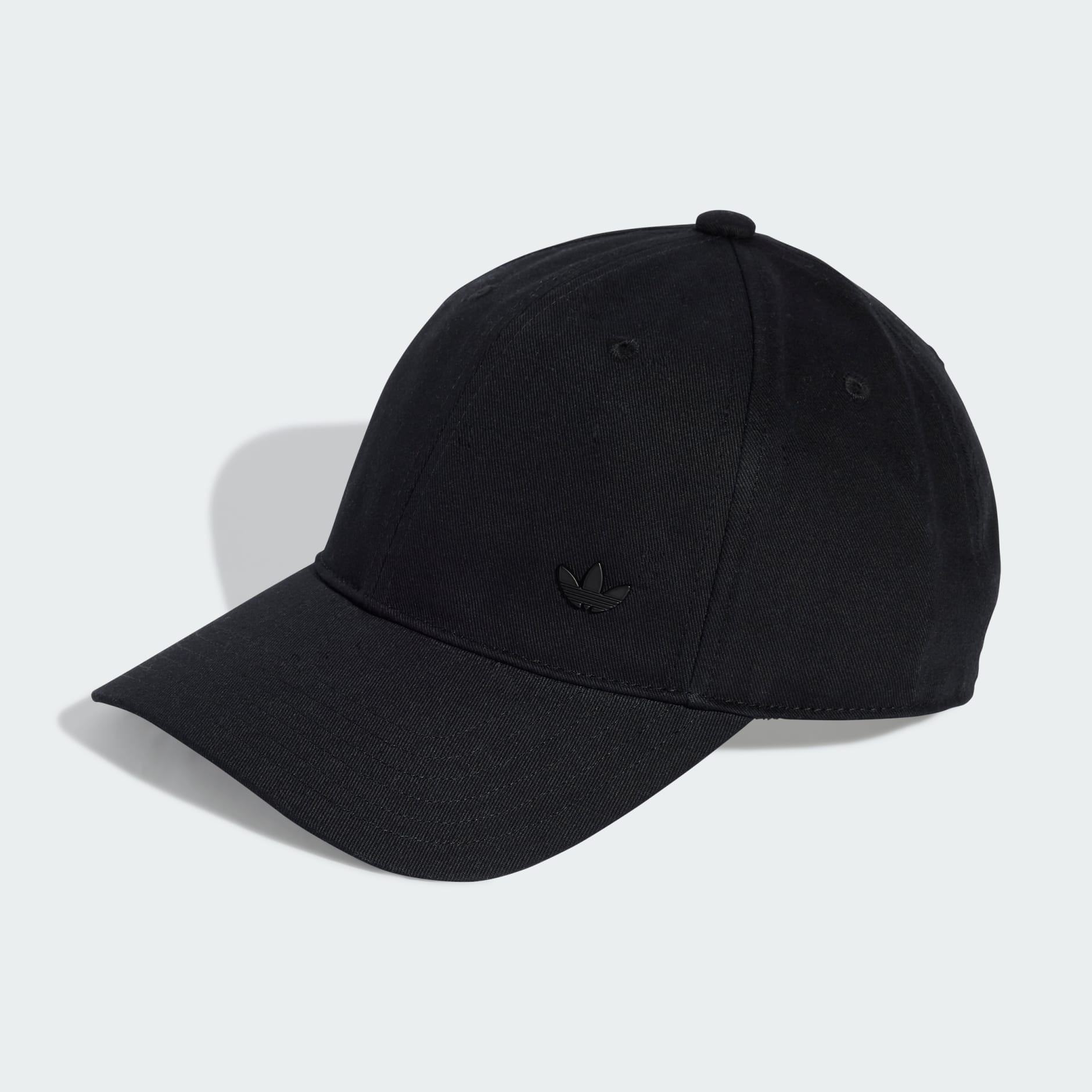Accessories - Everyday Icons Cap With Tonal Metal Trefoil - Black