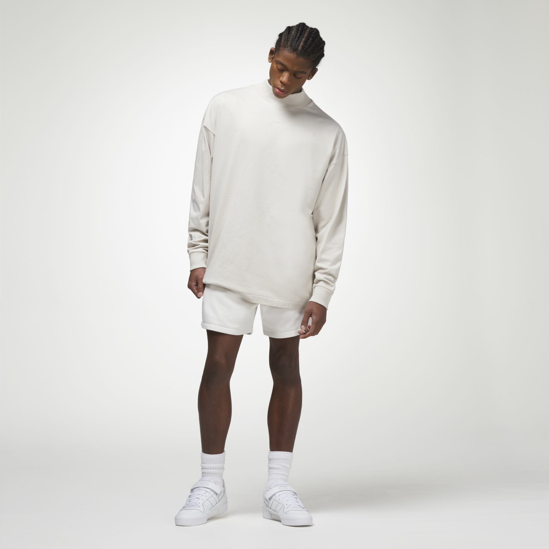 Clothing - adidas Basketball Long Sleeve Tee - Beige | adidas South Africa