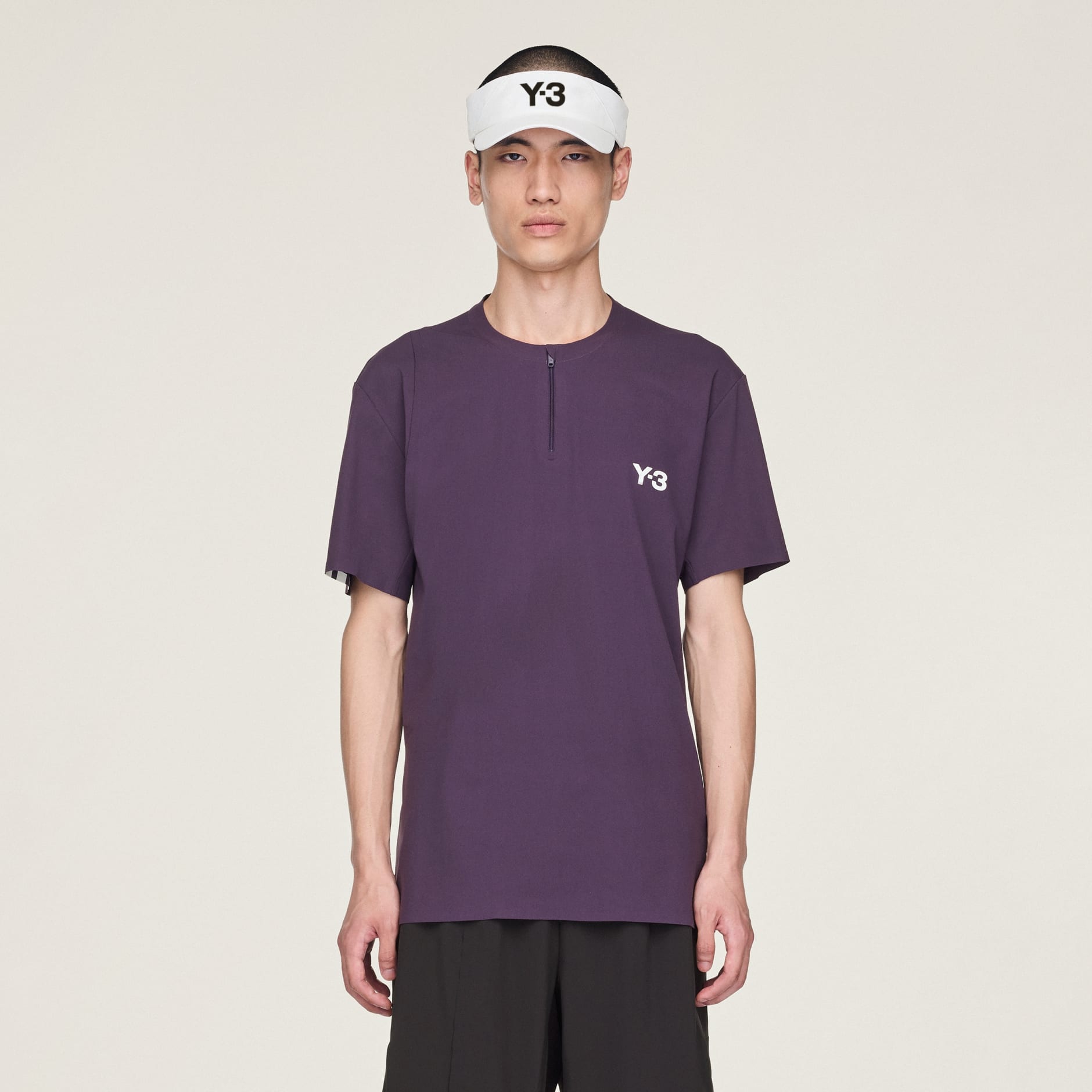 Clothing - Y-3 Tennis Pro FreeLift Zip Tee - Purple | adidas Oman