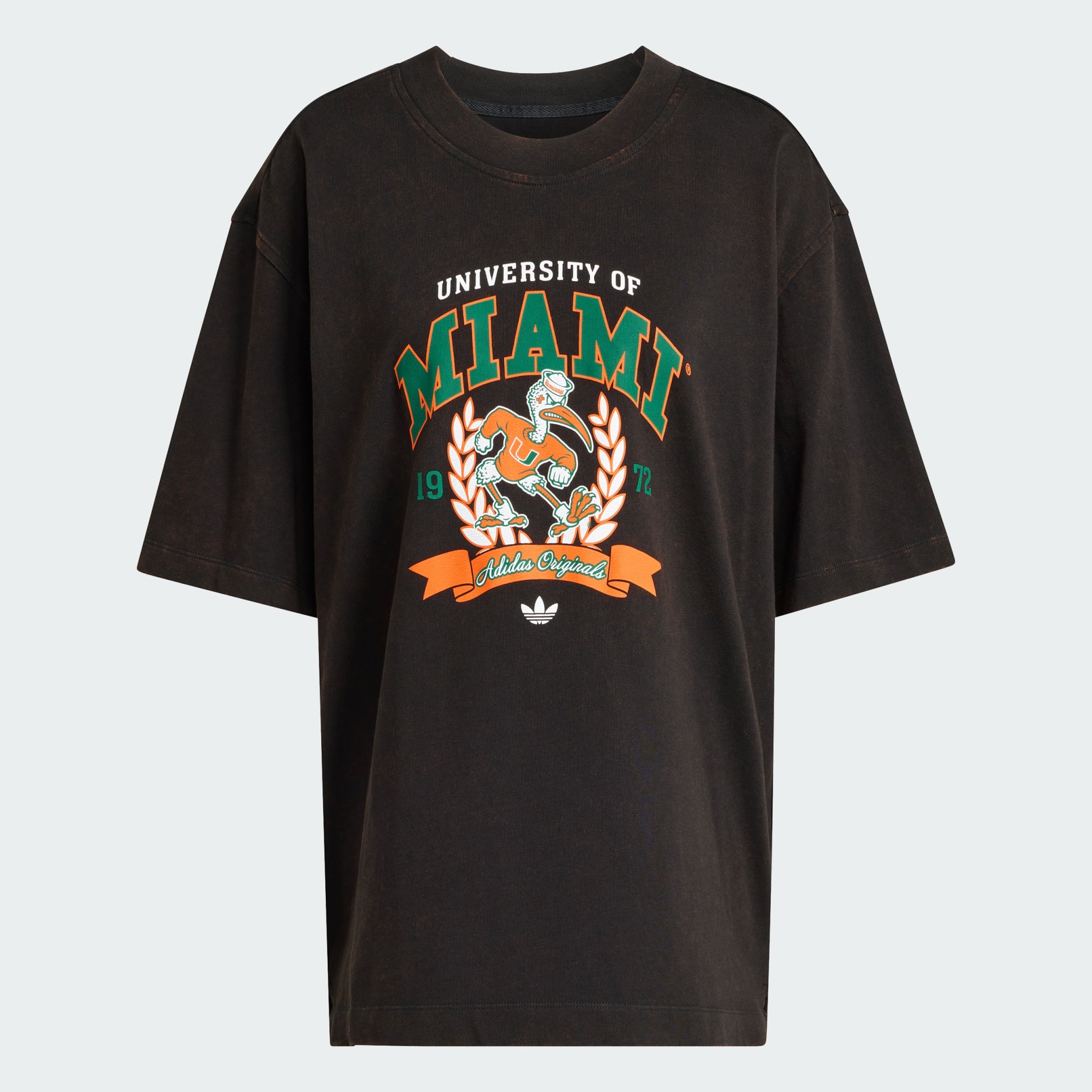 adidas ORIGINALS ATHL DEPT NCAA UNIVERSITY OF MIAMI TEE