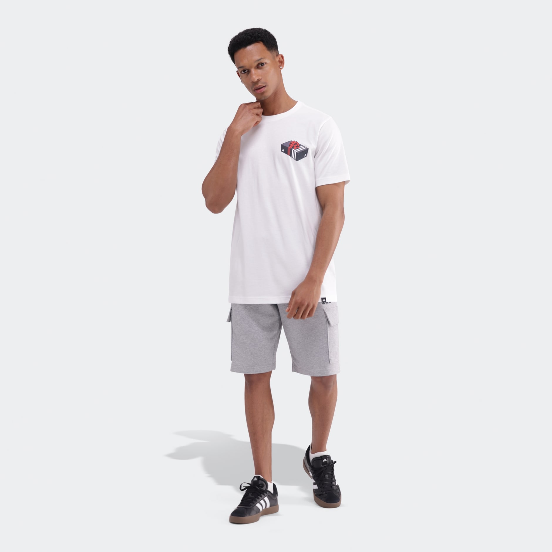 3-Stripes Lights Giftbox Graphic T-Shirt