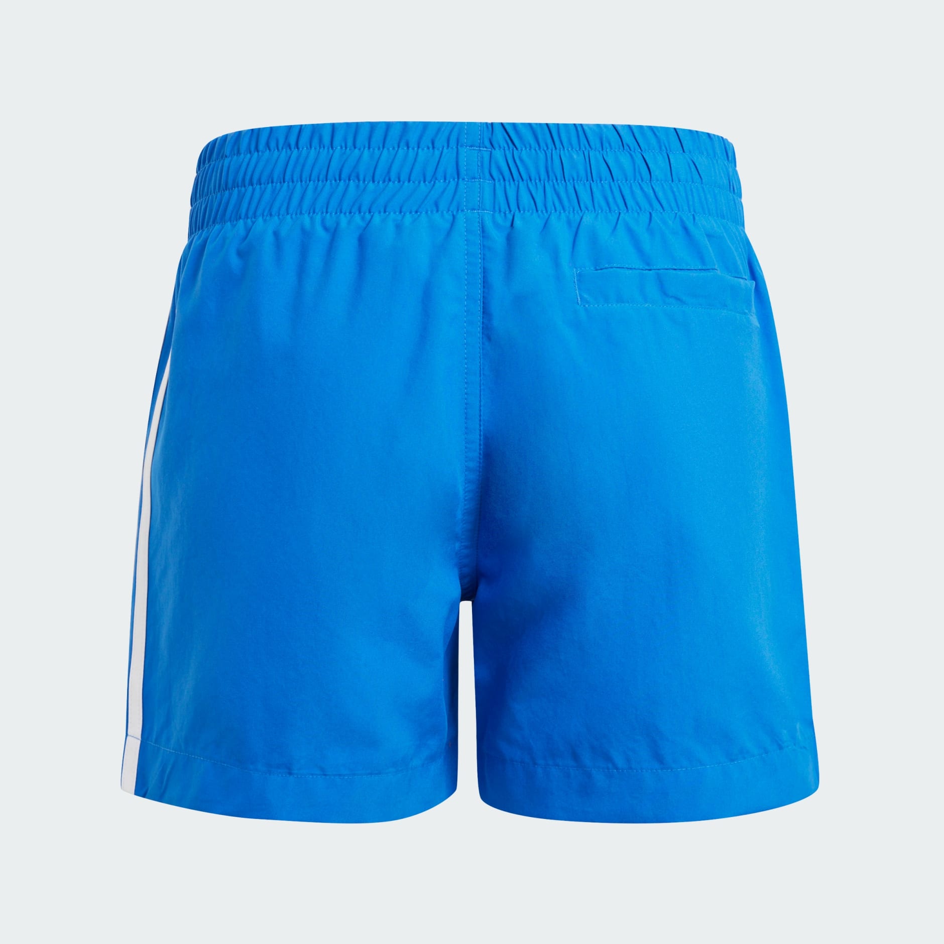 Adidas 3 stripe swim shorts blue best sale