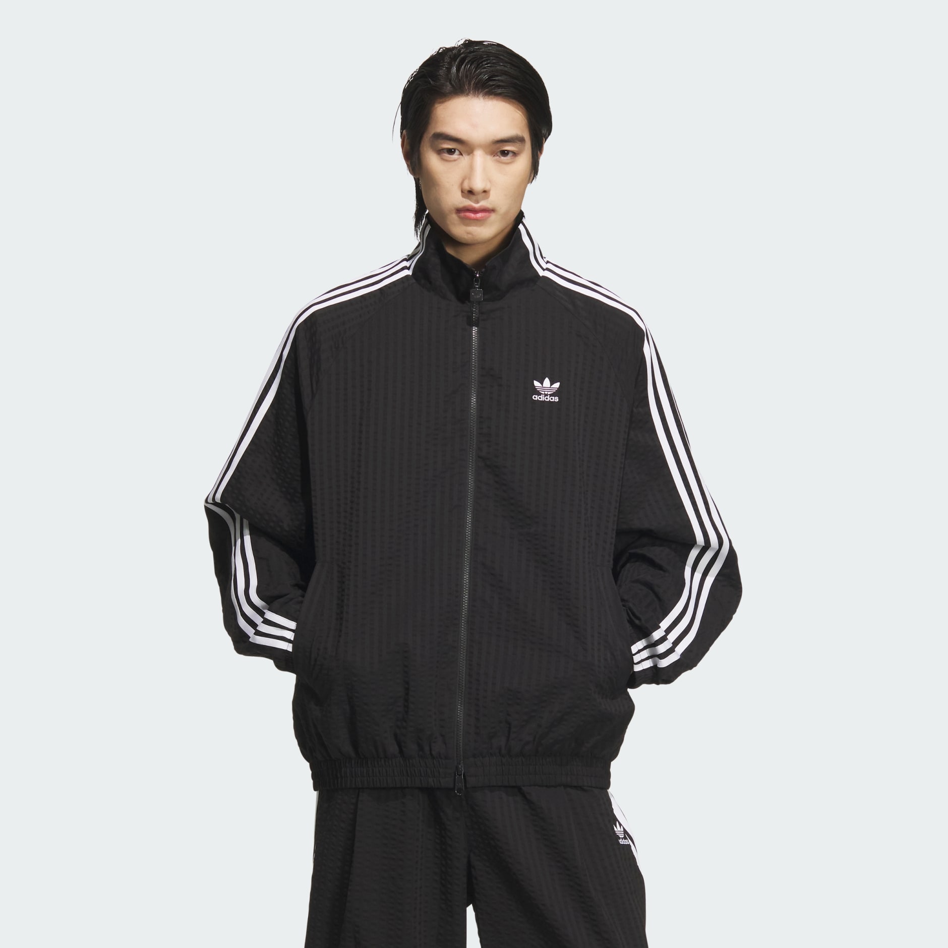 Clothing - OVERSIZE TRACK TOP - Black | adidas Oman