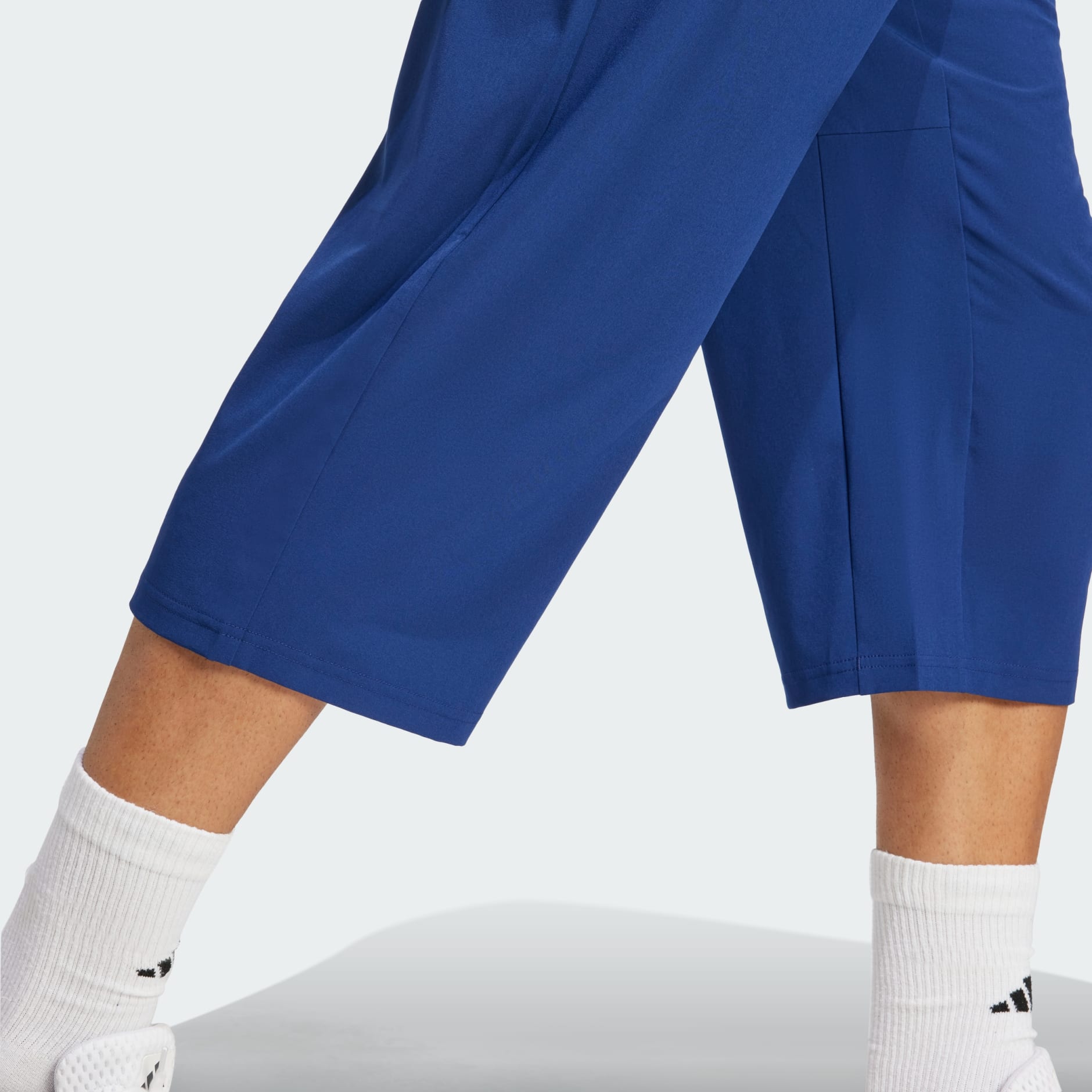 Clothing - Train Essentials Woven 3/4 Pants - Blue | adidas Oman