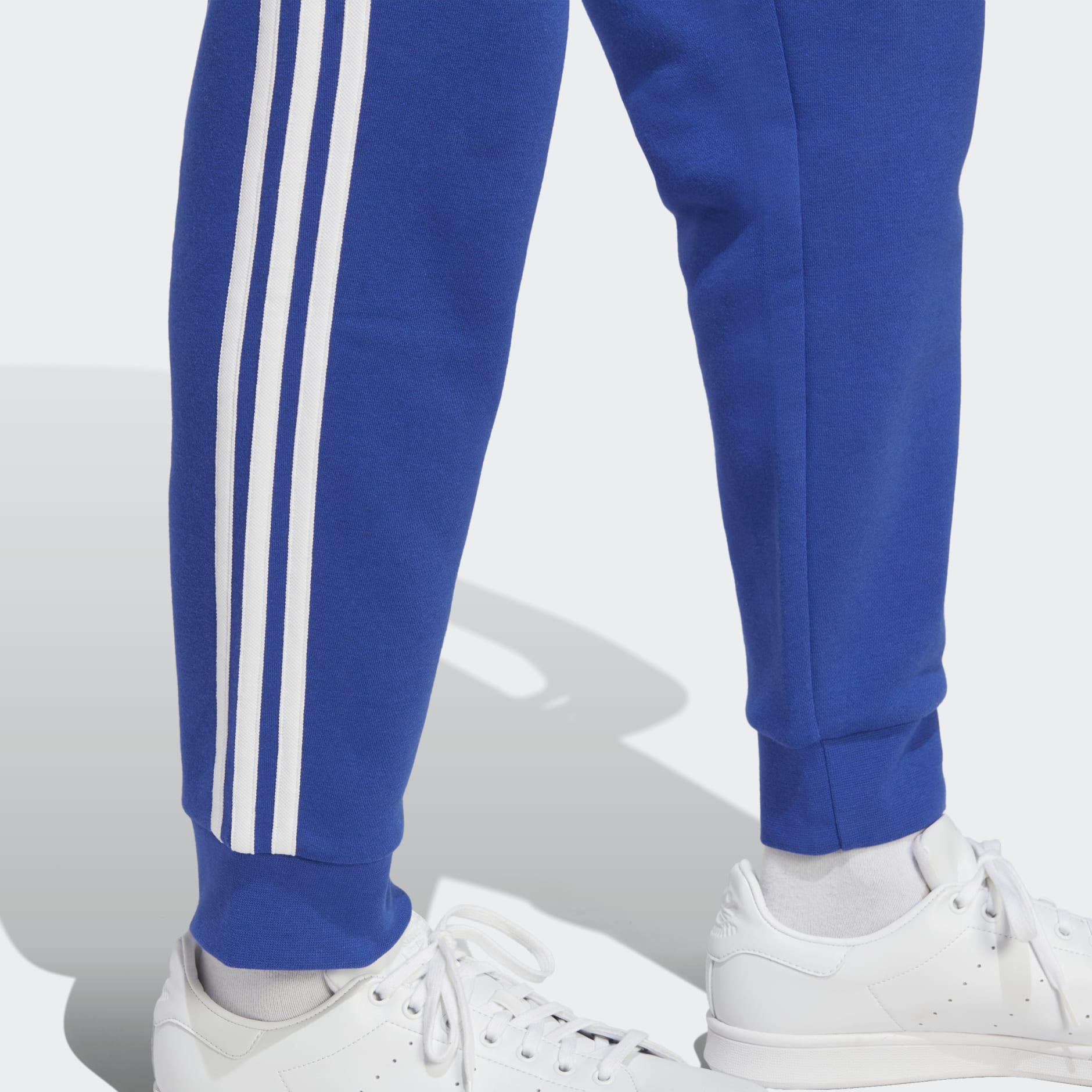 Vintage Adidas Sweatpants L Royal Blue Polyester Baggy Fit White 3