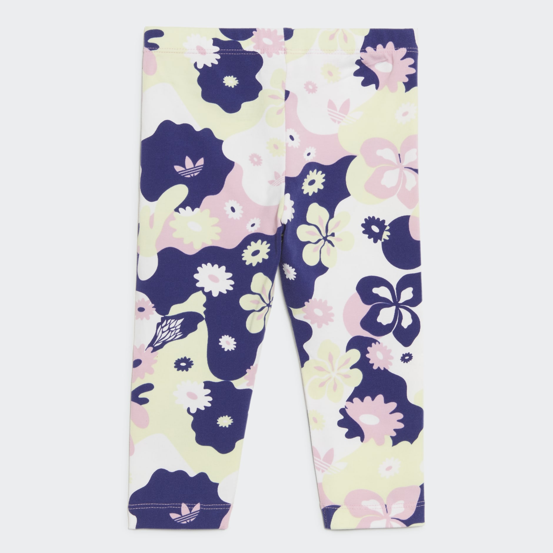 Flower Print Dress and Tights Set
