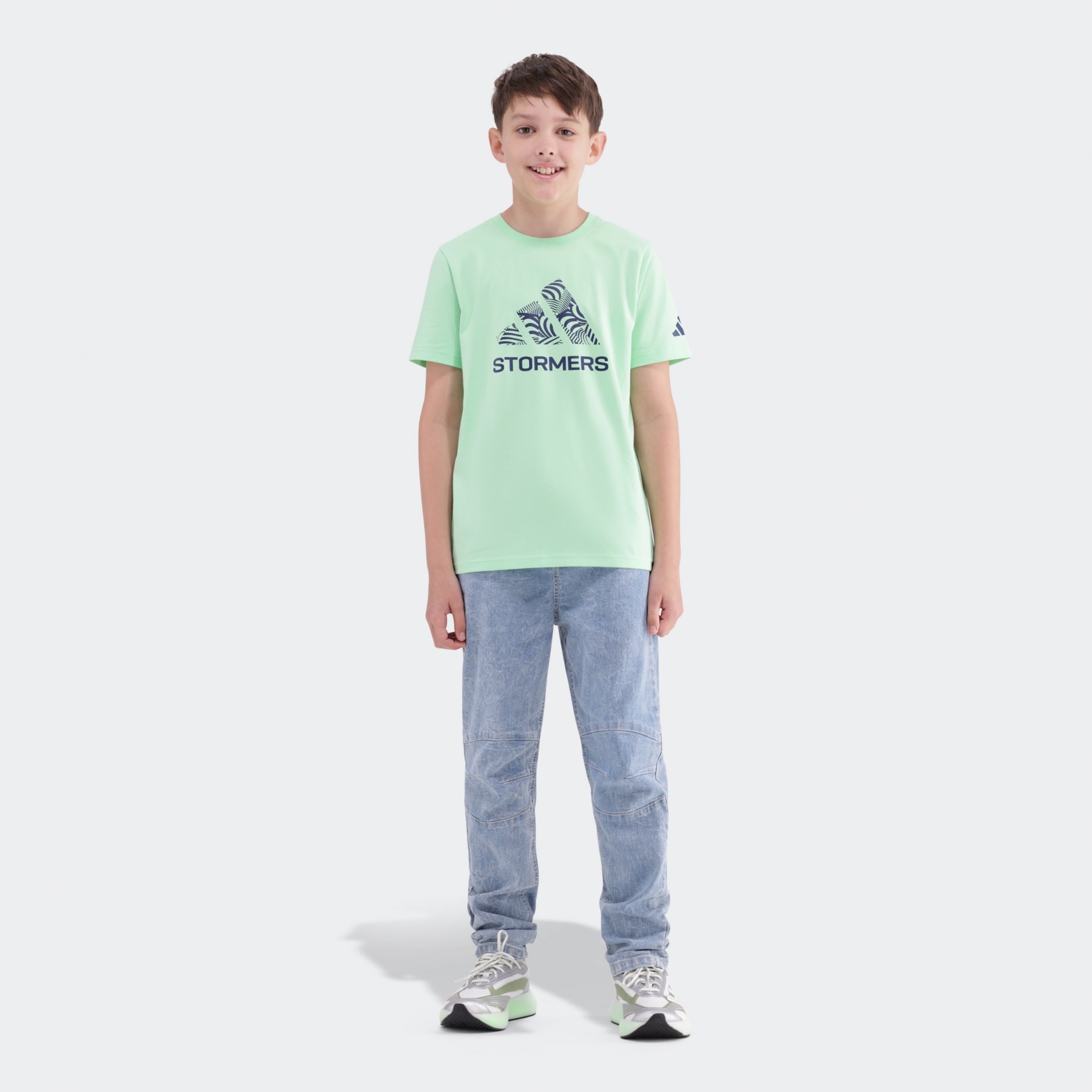 DHL Stormers Junior Graphic Tee Lime Burst