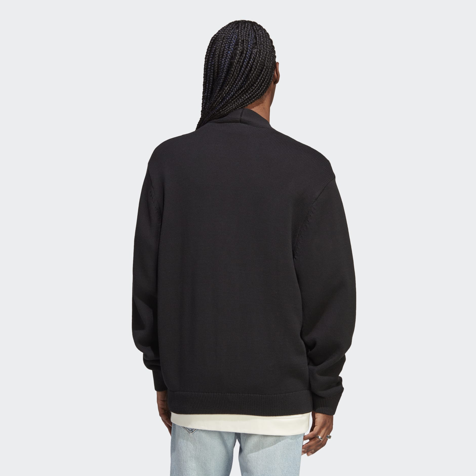 Men's Clothing - adidas RIFTA Metro Oversized Cardigan - Black | adidas ...