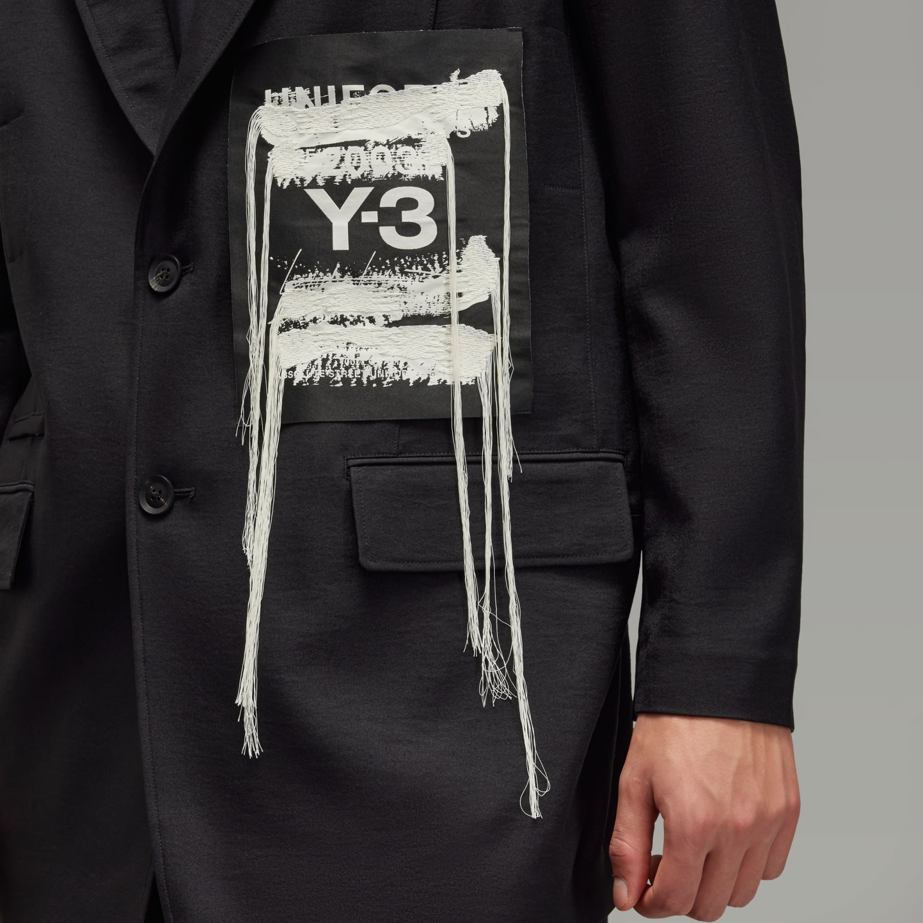 Y-3 Sport Uniform Patch Blazer - Black | adidas Hong Kong