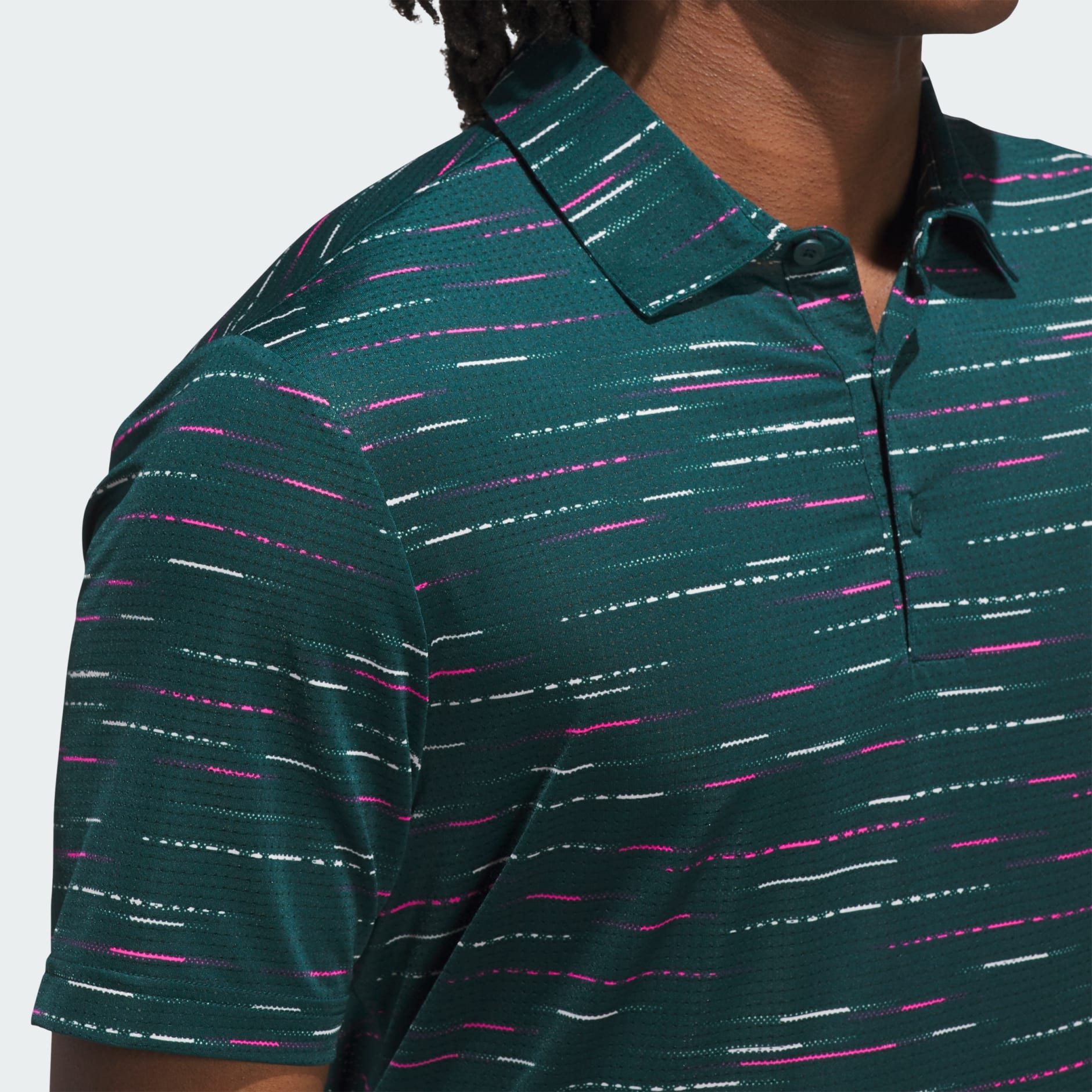 Ultimate365 Mesh Glimmer Print Polo Shirt