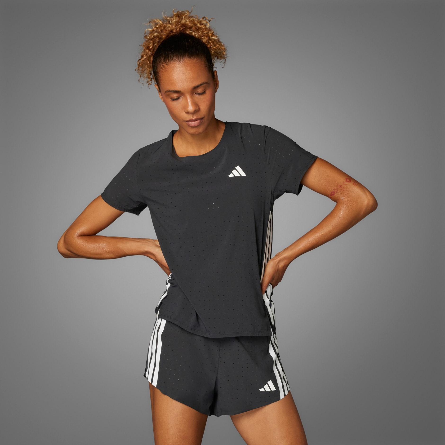 Clothing - Adizero Running Split Shorts - Black | adidas South Africa