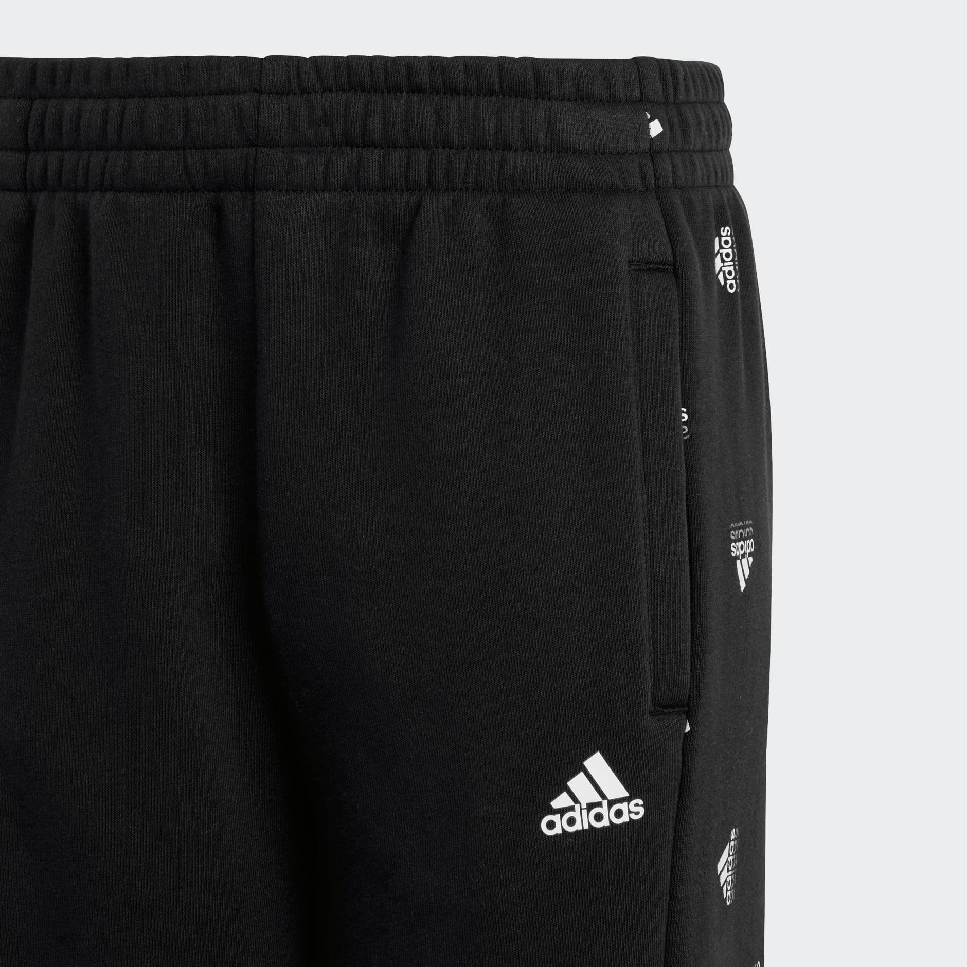 Flash soep Bezighouden Kids Clothing - Brand Love Side Insert Print Pants - Black | adidas Oman