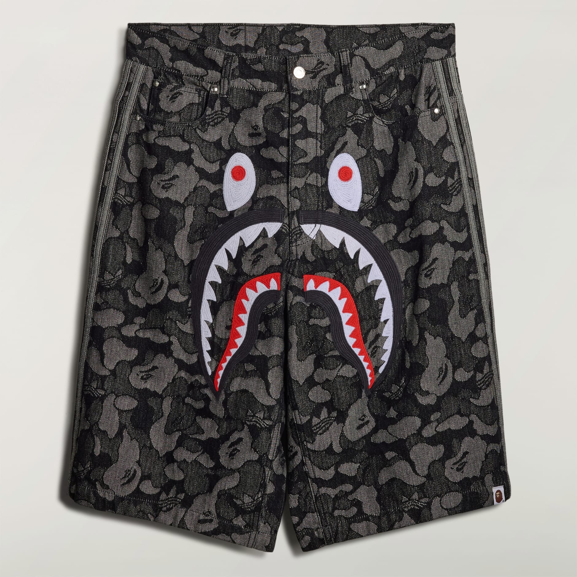 SHARK DENIM JORTS BAPE
