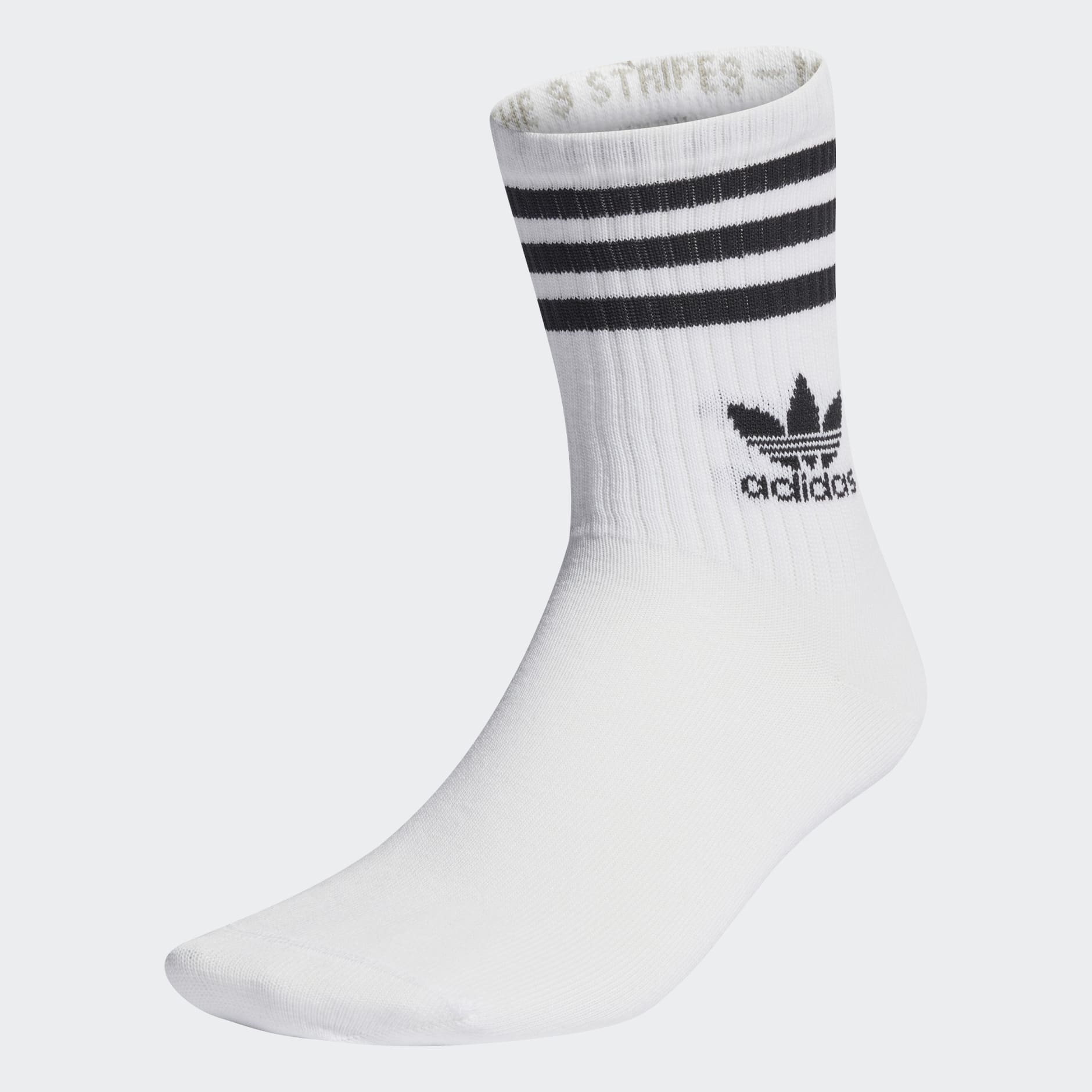 Accessories - Mid Cut Crew Socks 3 Pairs - White | adidas South Africa