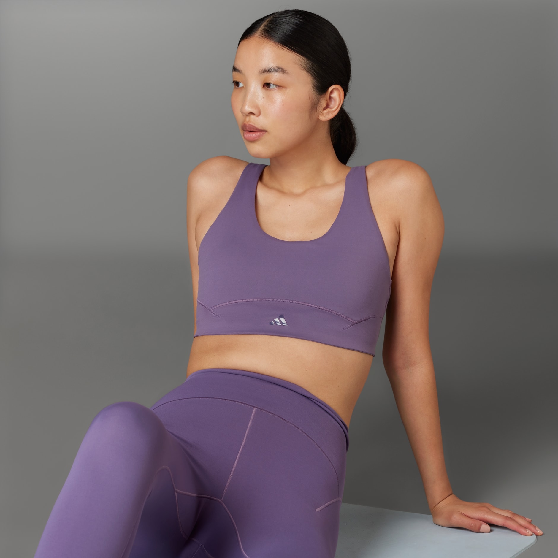 Women's Clothing - CoreFlow Luxe Studio Medium-Support Bra - Purple