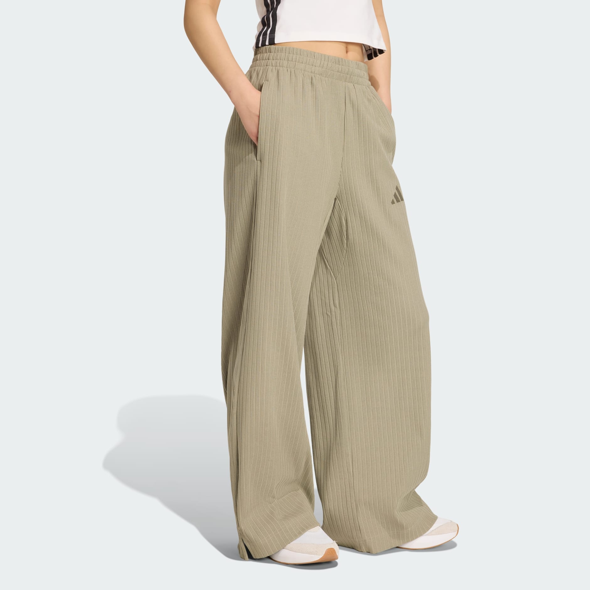 CLOTHING - ALL SZN Winterized Wide Leg Pants - Green | adidas Oman