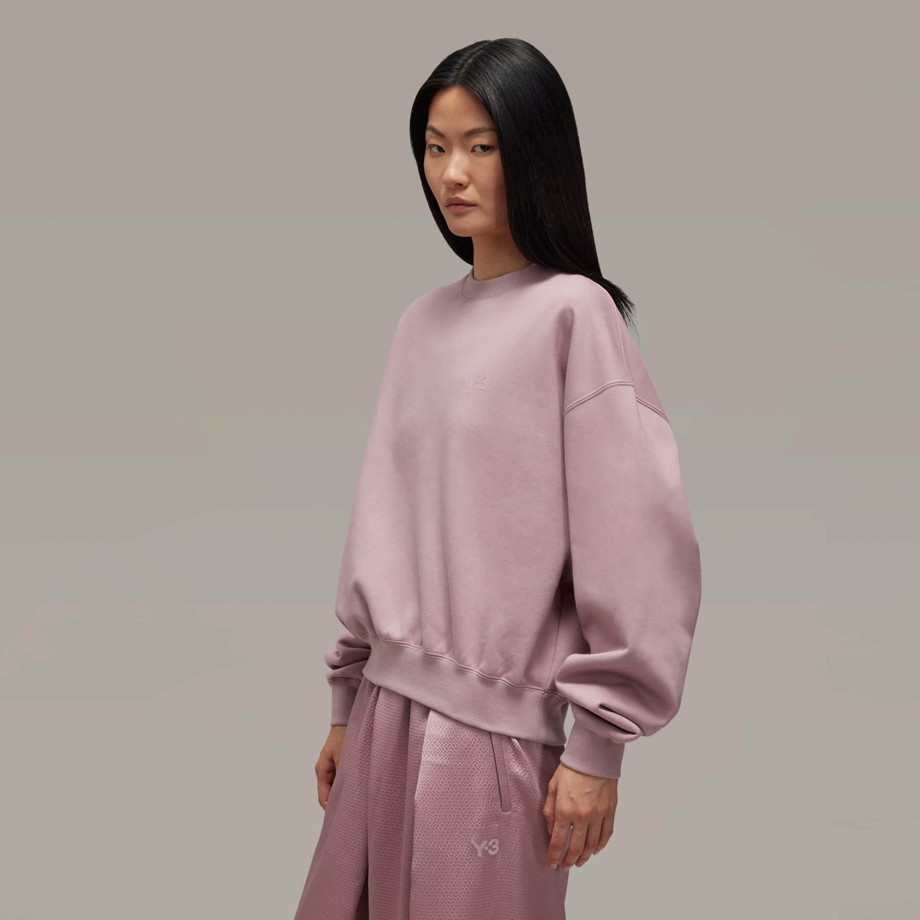 Y-3 Brushed Terry Boxy Crew Sweatshirt