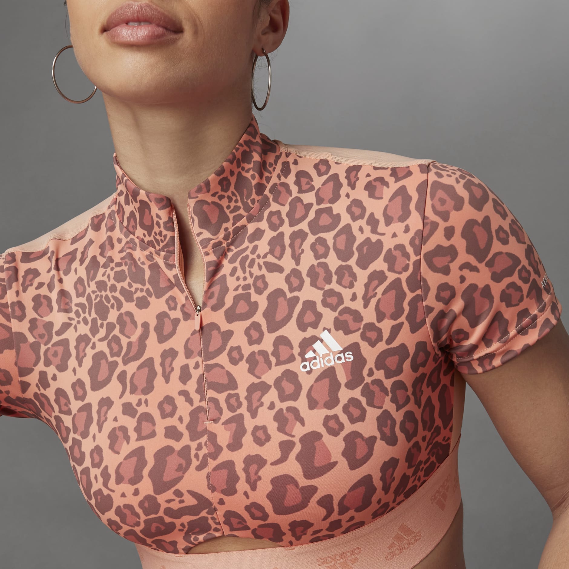 Hyperglam Crop Zip Tee