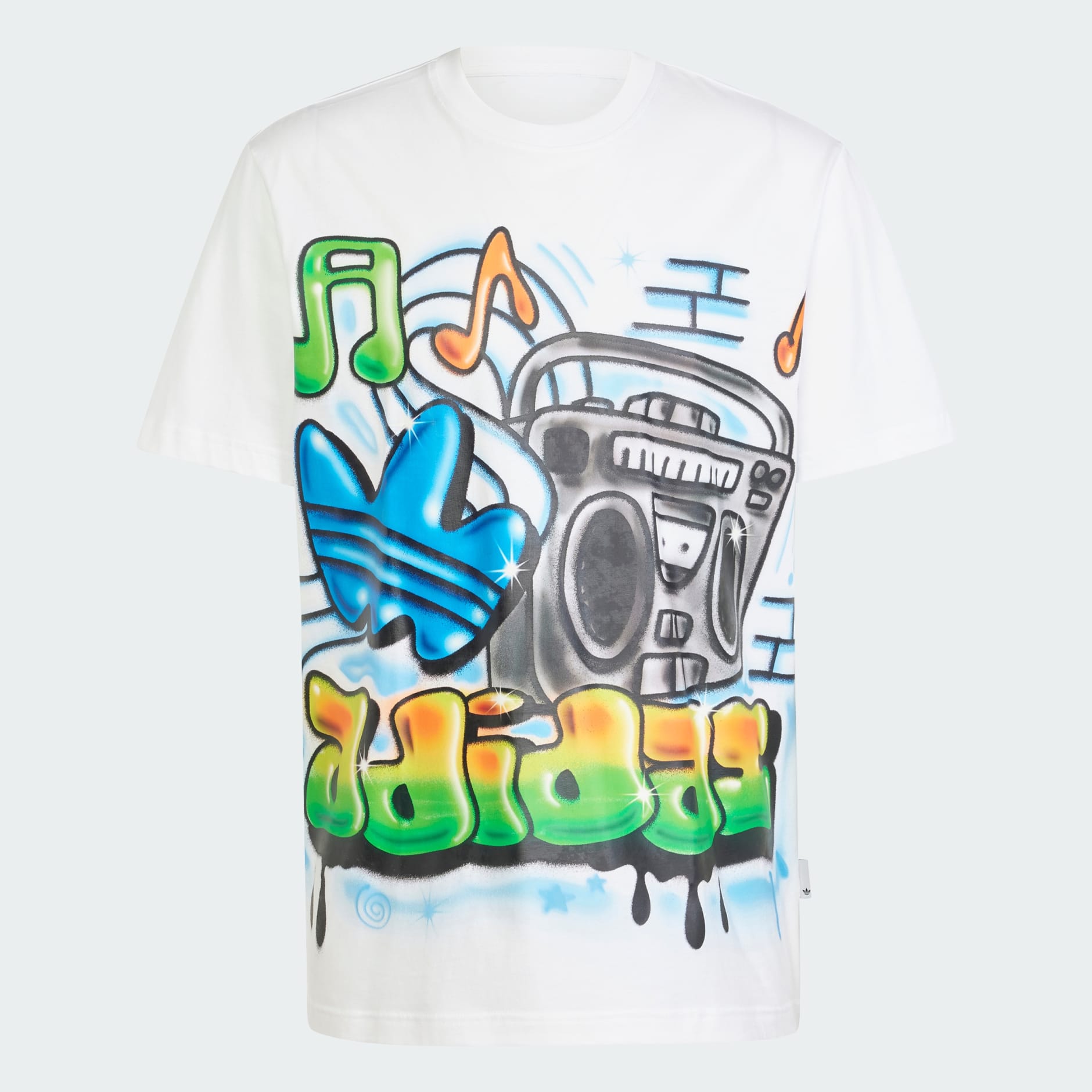 Clothing - Airbrush Tee - White | adidas Oman