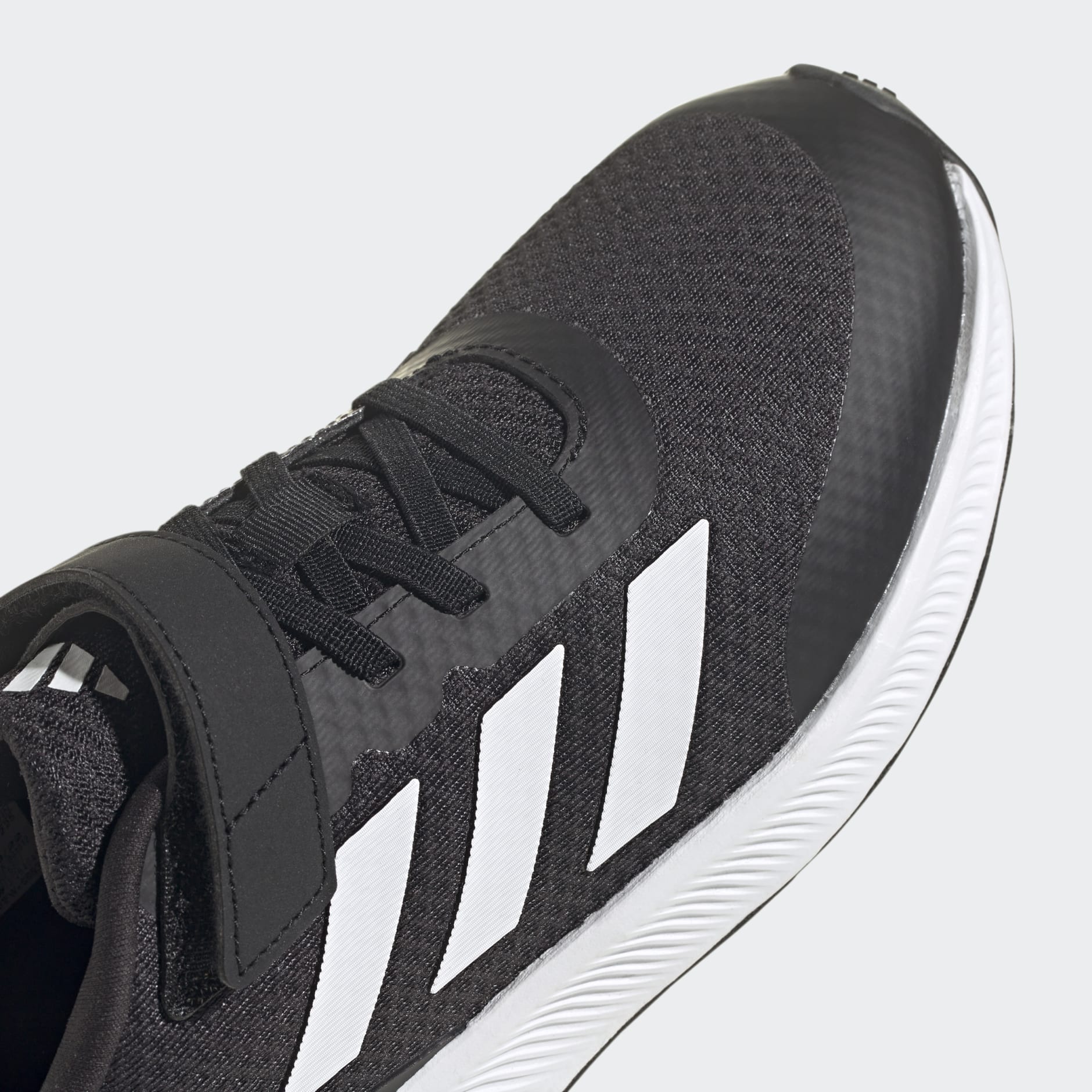 RunFalcon | Oman Shoes Shoes - Top Lace - Kids 3.0 adidas Black Strap Elastic