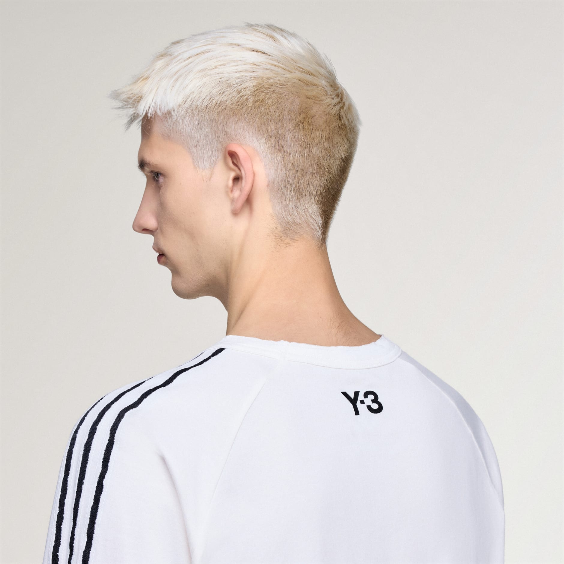 MAJICA DUGIH RUKAVA NEOBRAĐENIH RUBOVA Y-3 3 STRIPES