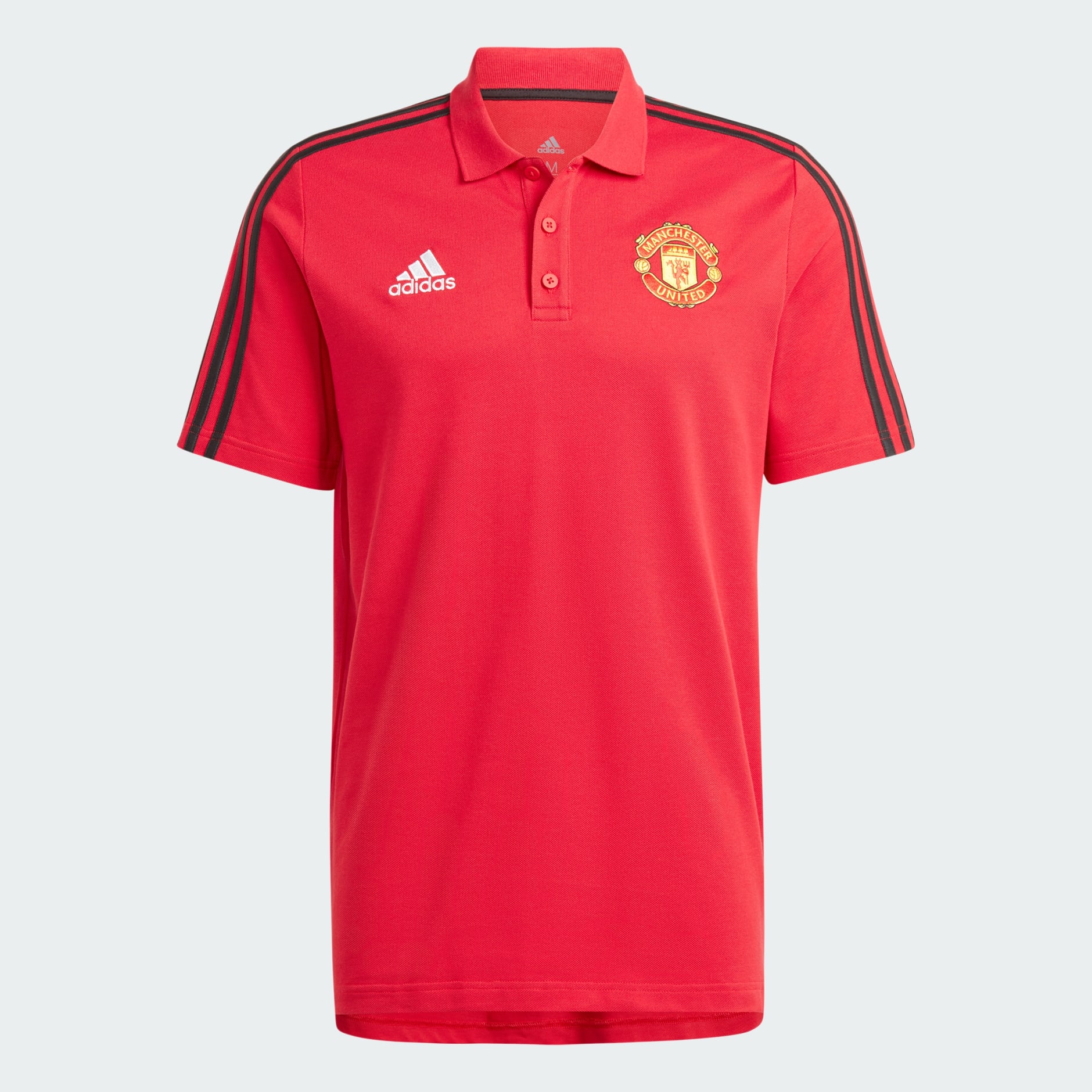Clothing - Manchester United DNA 3-Stripes Polo Shirt - Red | adidas ...